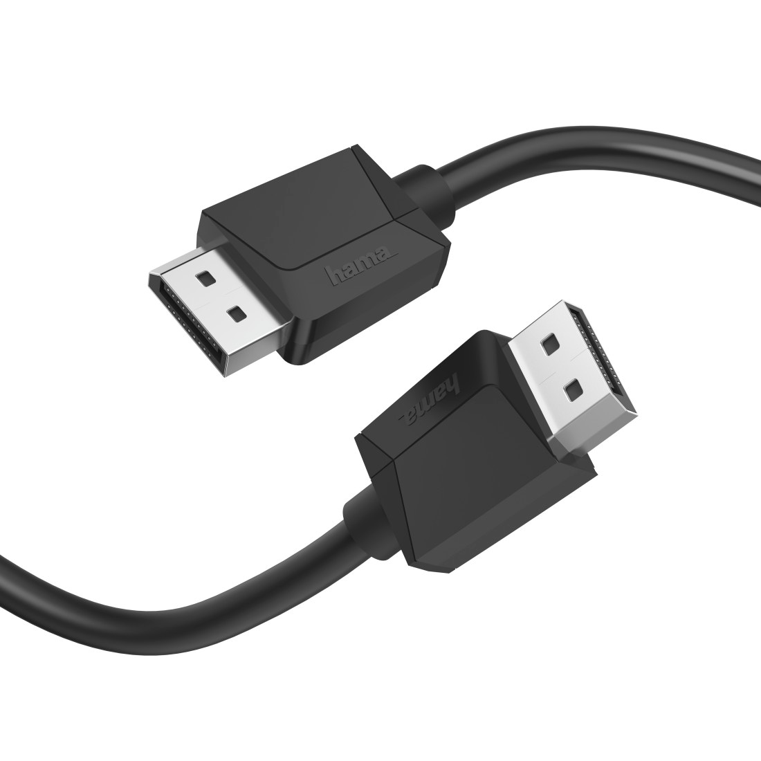 Hama Audio- & Video-Kabel »DisplayPort-Kabel mit schlanken Display-Port Stecker, 21,6 Gbit/s«, DisplayPort, DisplayPort, 300 cm, doppelt geschirmt, Max. Auflösung 4K 4096 x 2160 Bildpunkte, 3 Meter