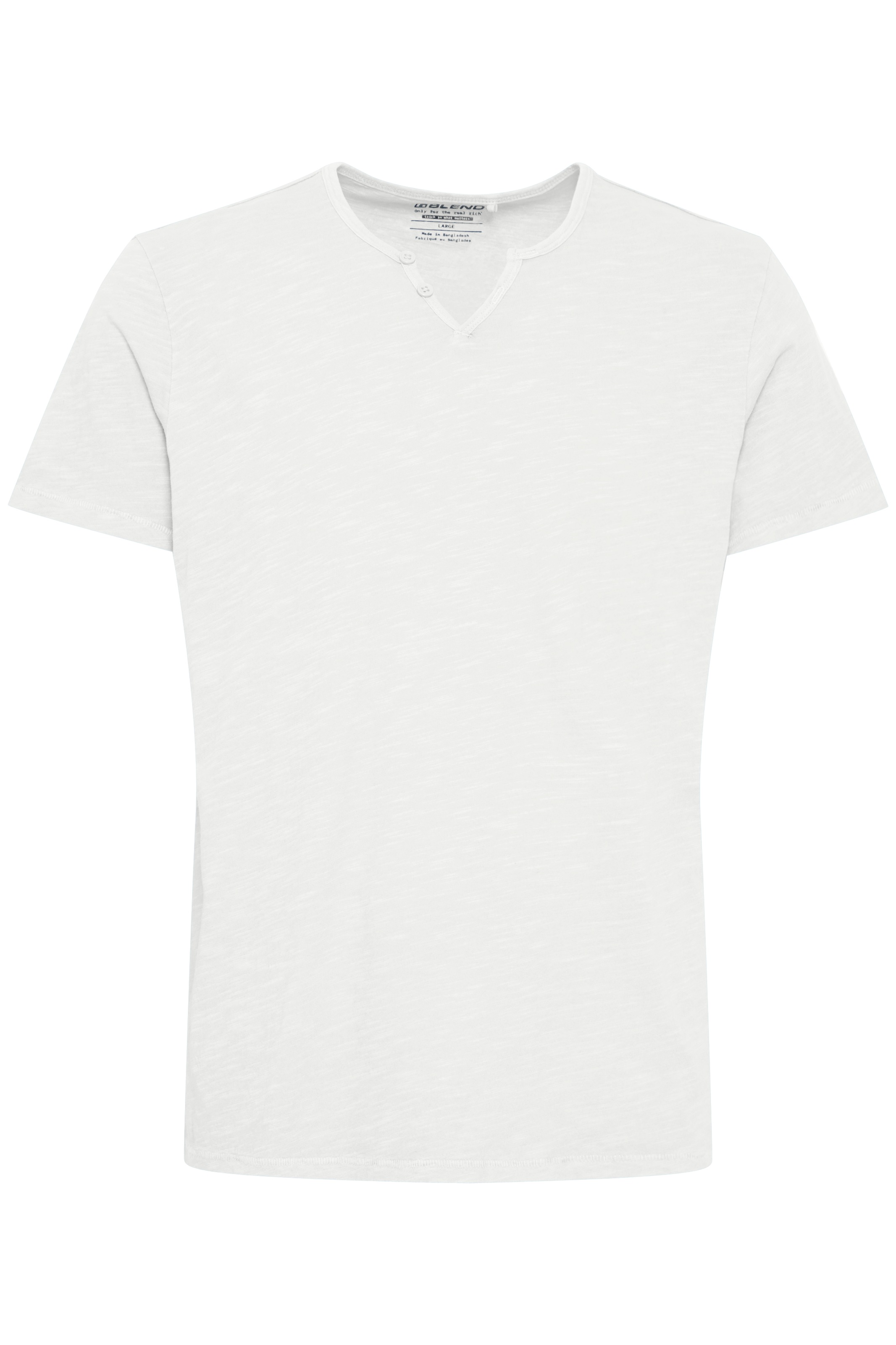 Blend T-Shirt »BHAshton split neck tee« mit Deko-Knopfdetail am Ausschnitt