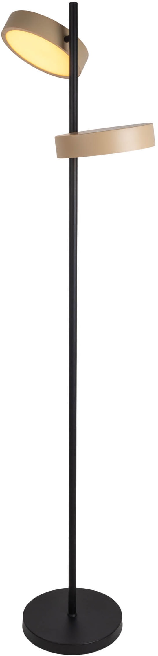 näve LED Stehlampe »Tessa«, 2 flammig, Leuchtmittel LED-Modul | LED wechselbar, stufenlos dimmbar per Tastschalter, CCT-Funktion, Zuleitung ca. 180cm