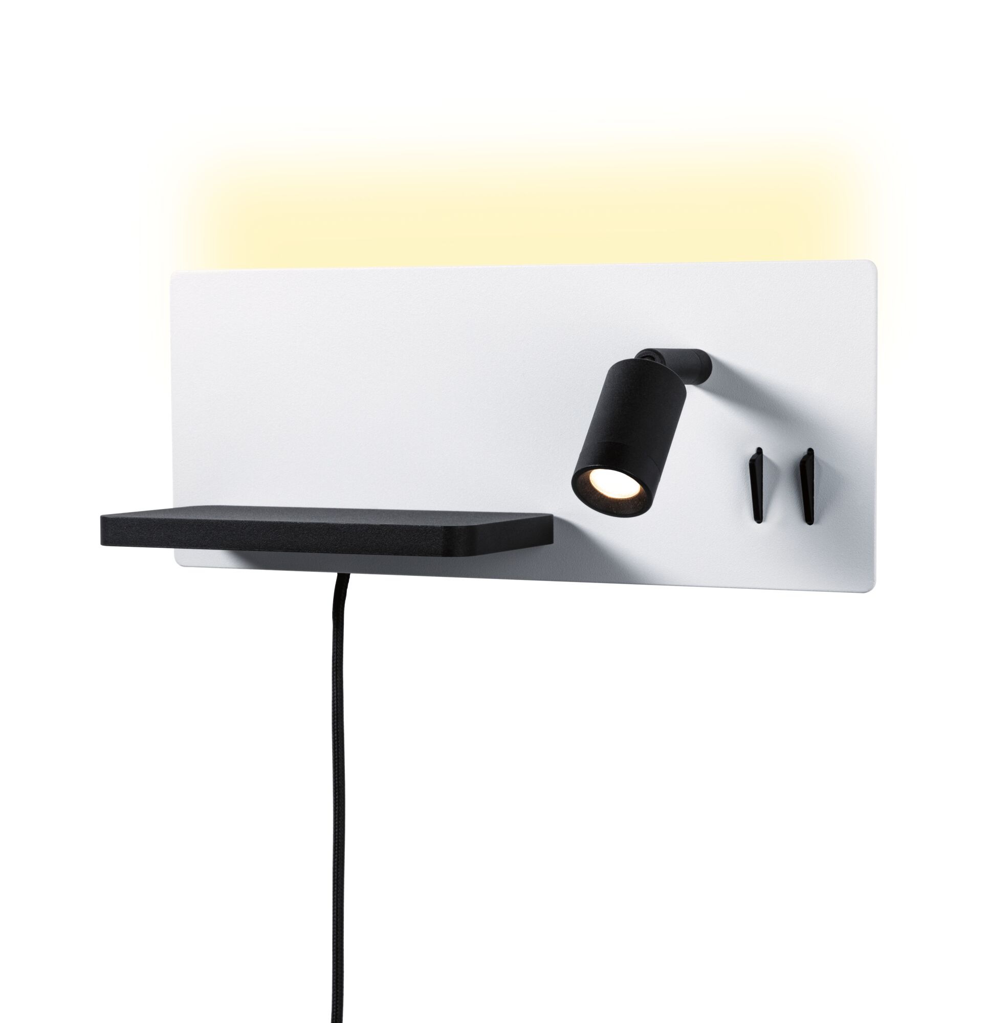 Paulmann LED Wandleuchte »Serra 2700K 650lm / 200lm 230V 5,5 / 1x2,6W« 1 Stk. Warmweiß Bettleuchte, USB C, dimmbar