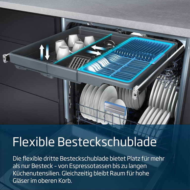 BEKO Unterbaugeschirrspüler »BDDN36550XP« 8,9 l 15 tlg. Maßgedecke