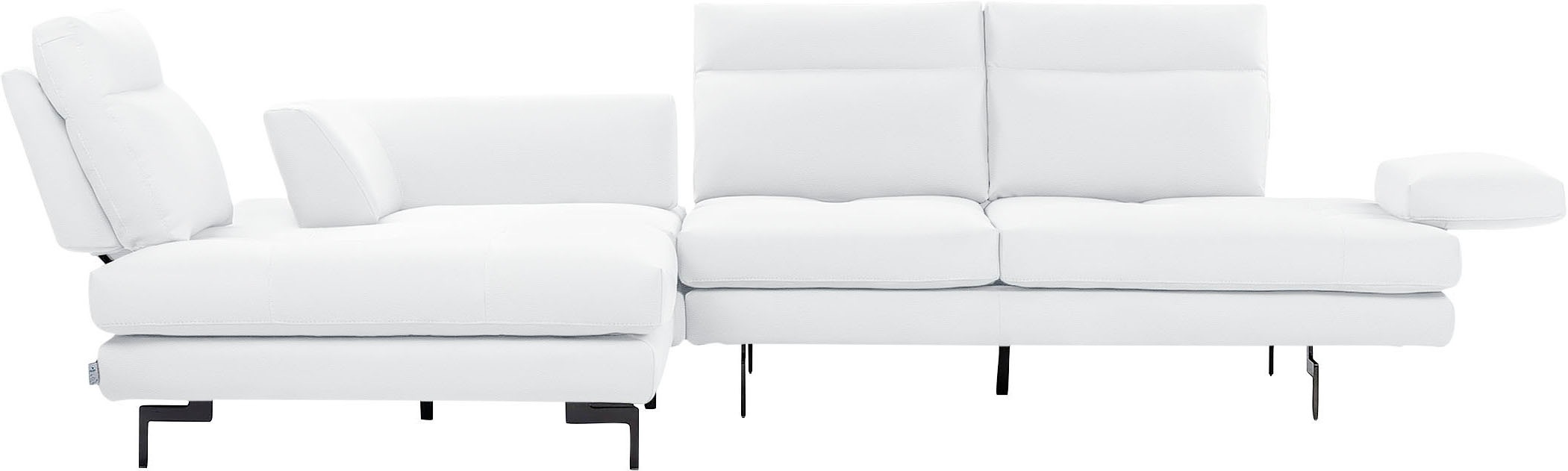 CALIA ITALIA Ecksofa »Toby Wing, Komfortsofa mit Sitzkomfort der Extraklass günstig online kaufen