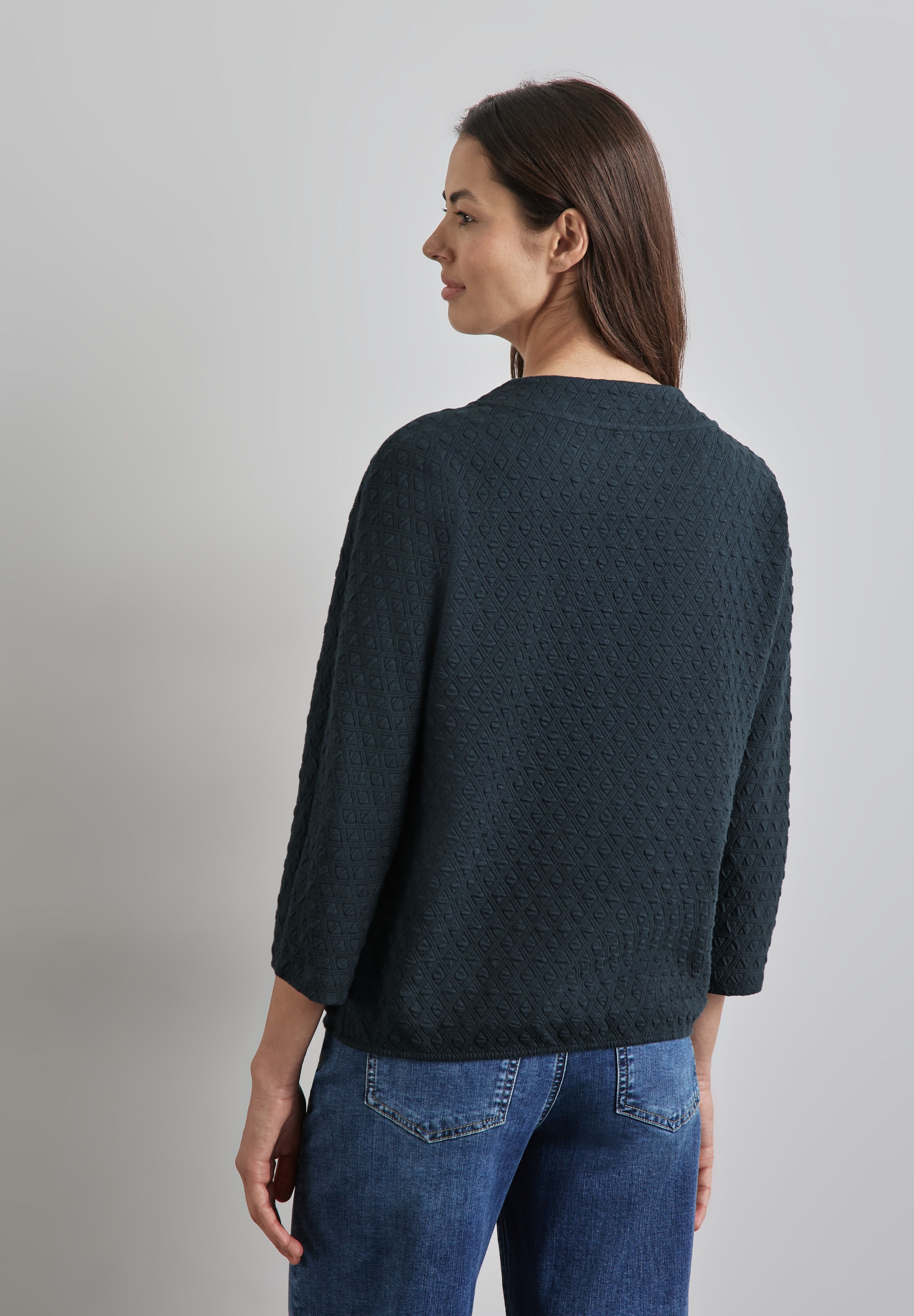 STREET ONE 3/4-Arm-Shirt, mit Strukturmuster