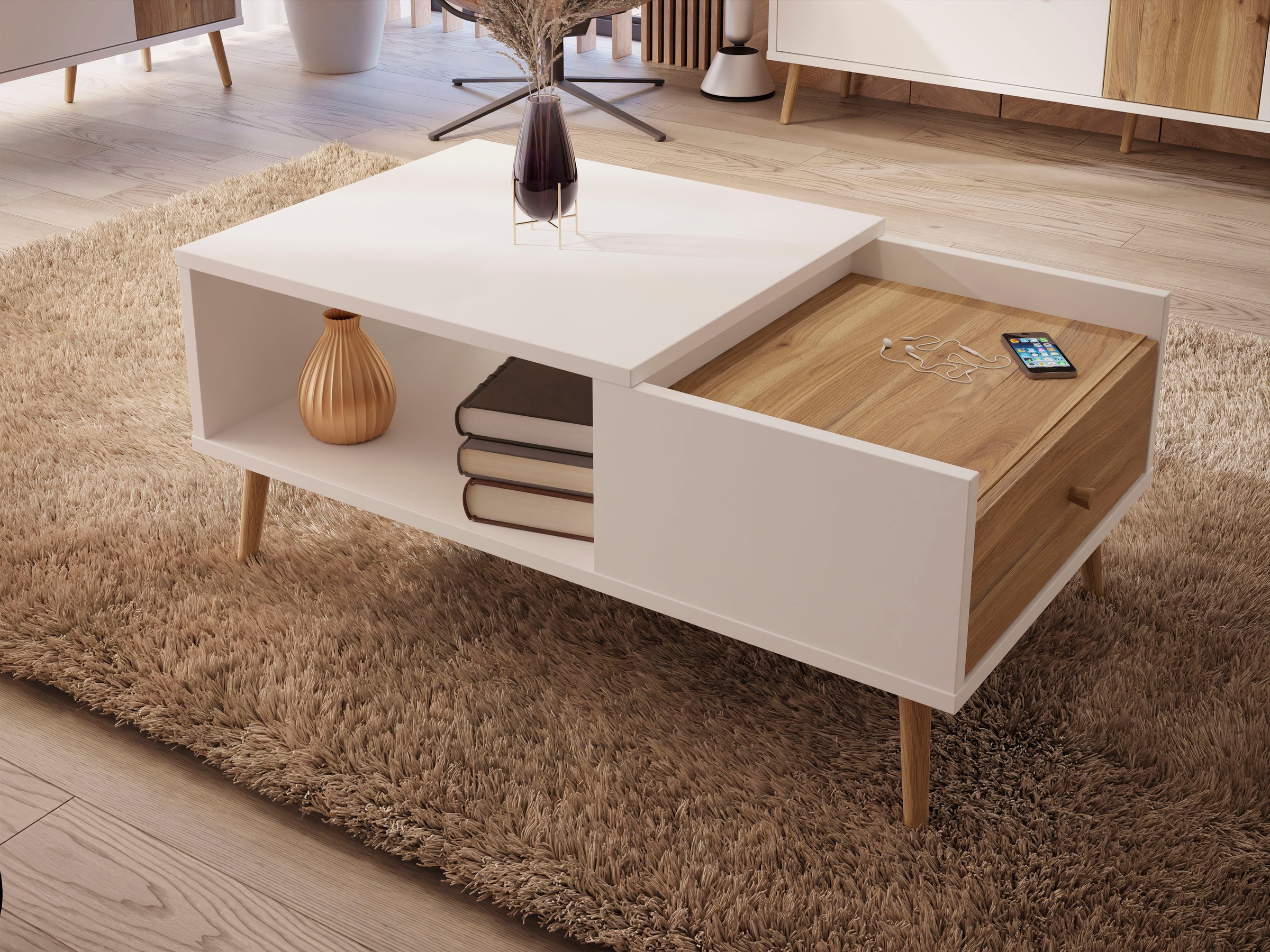 FORTE Couchtisch »Harllson EasyKlix by Forte, Aufbau fast ohne Werkzeug und günstig online kaufen