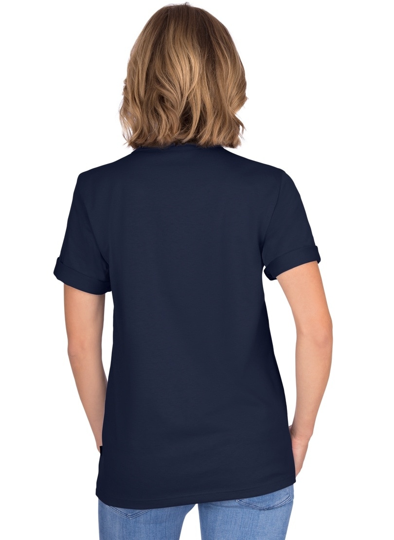 Baumwolle« Trigema Knopfleiste bestellen mit »TRIGEMA T-Shirt DELUXE T-Shirt