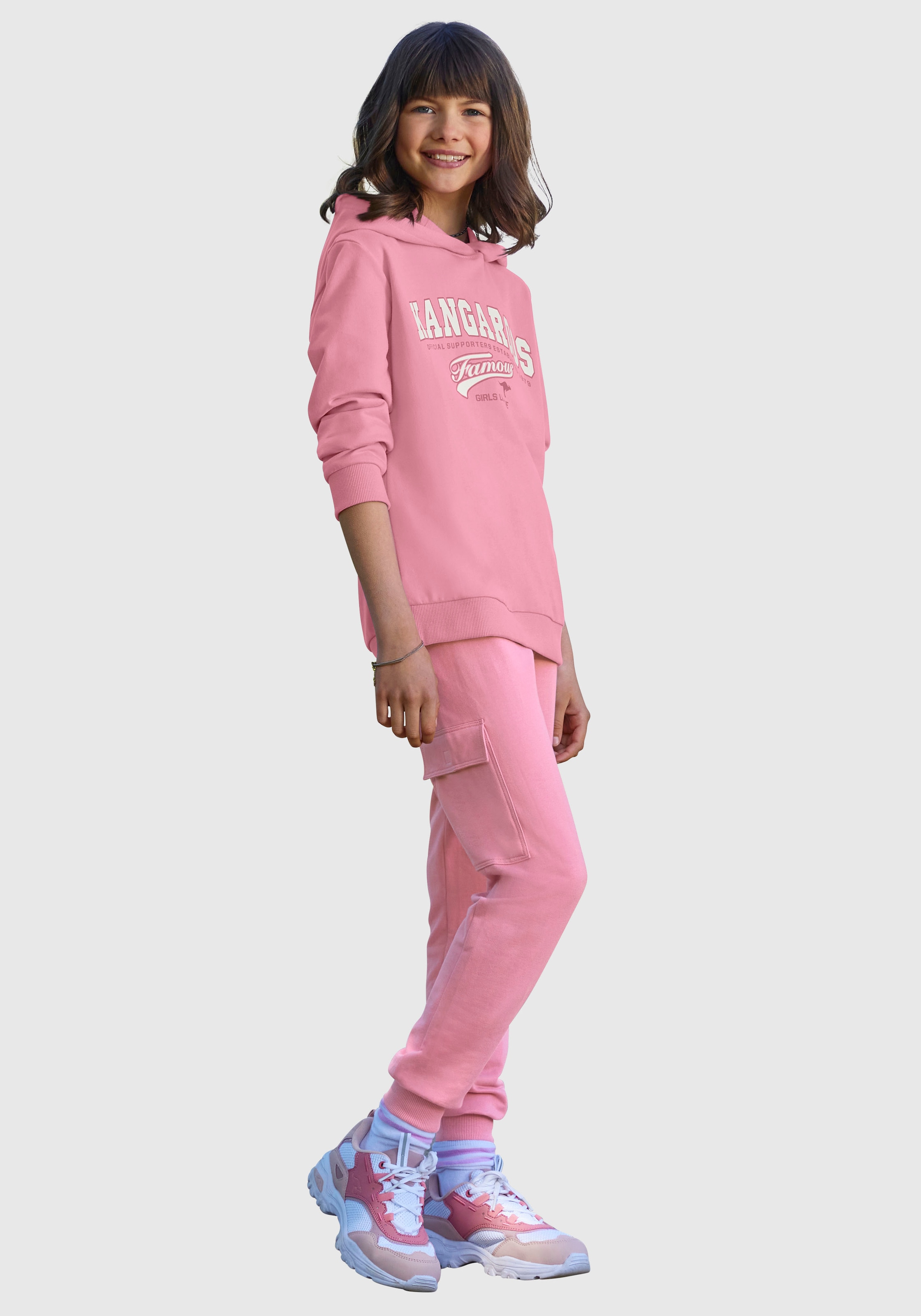 neuer Einkauf KangaROOS Shirt & Hose (Set) Joggingsanzug modischer