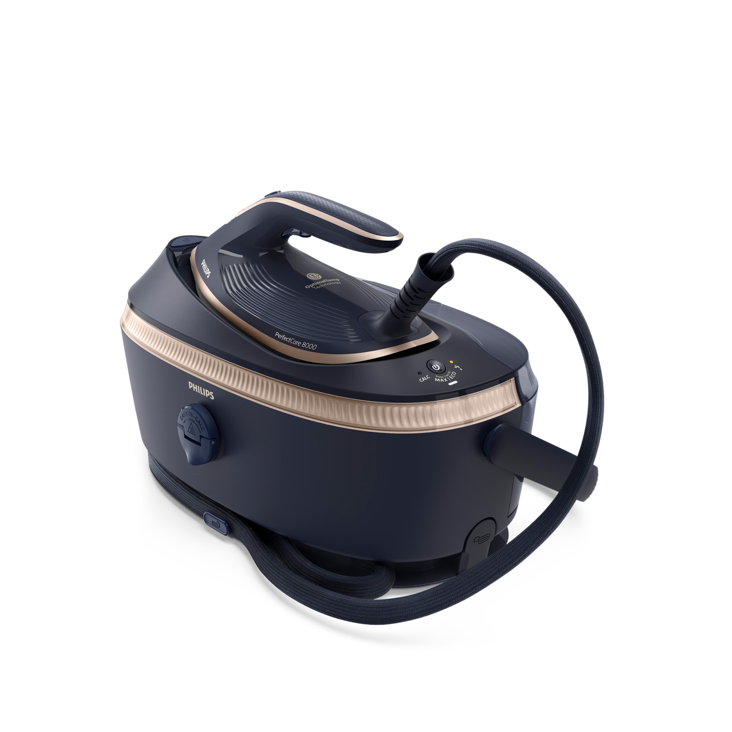 PHILIPS Dampfbügelstation »PerfectCare 8000 Series PSG8300/20, Dunkelblau/Gold« 1, 4 ml Wassertank 3.120 Watt, OptimalTemp & TurboPower-Dampfmotor,...
