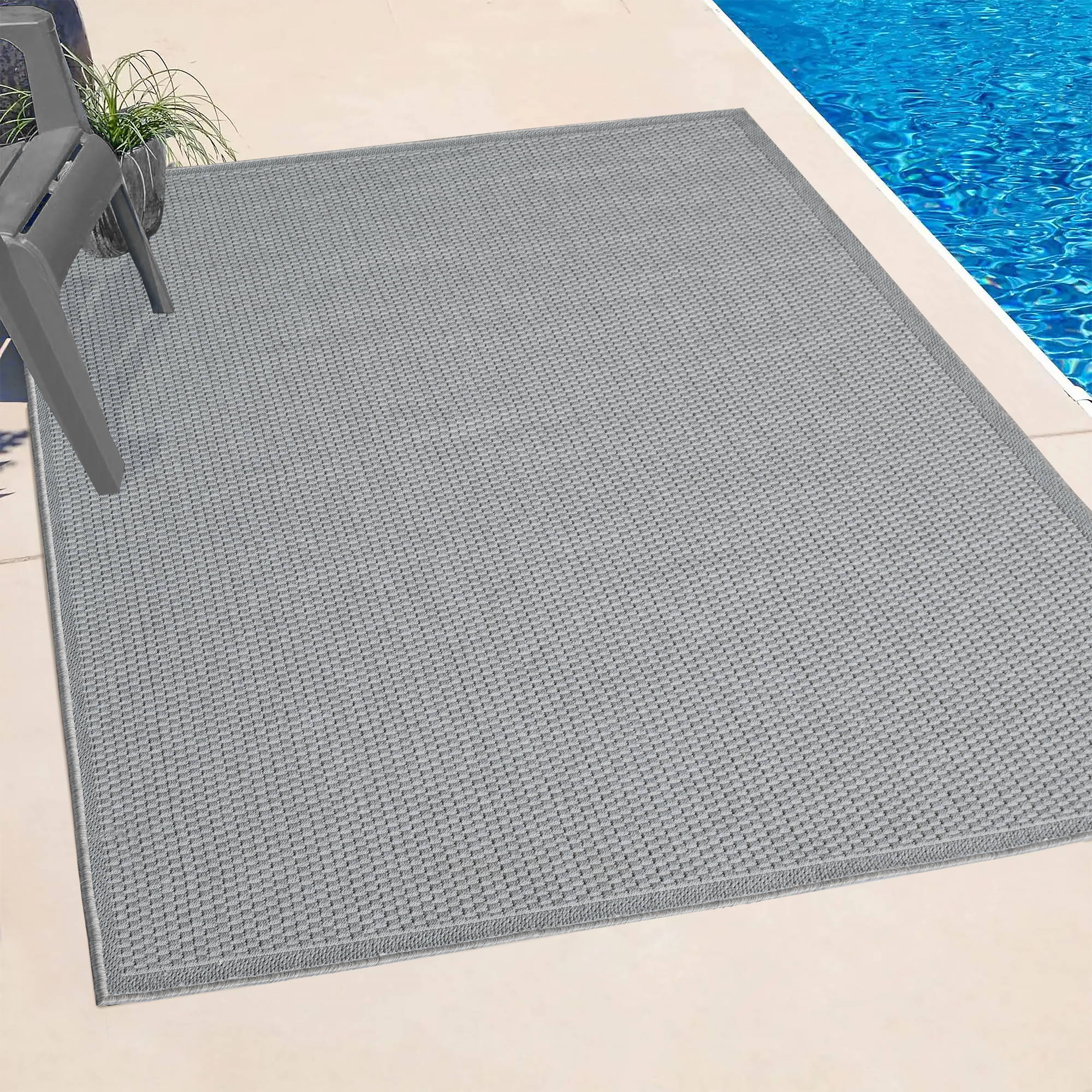 the carpet Teppich »Toulose«, rechteckig, 1 mm Höhe, moderner robuster In und Outdoor Teppich