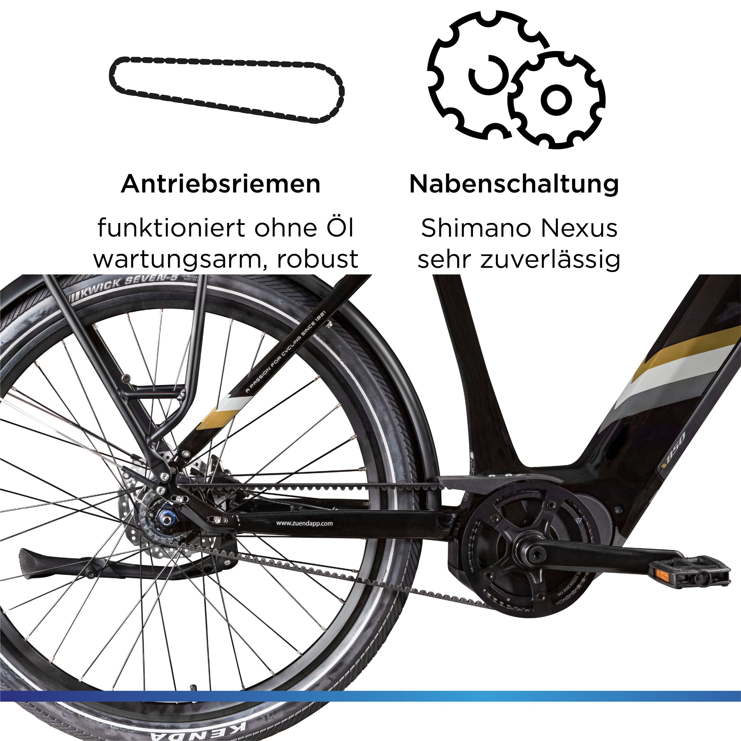 Zündapp »X850« 7 Gang Nabenschaltung Mittelmotor 250 W Pedelec, Elektrofahrrad für Damen und Herren