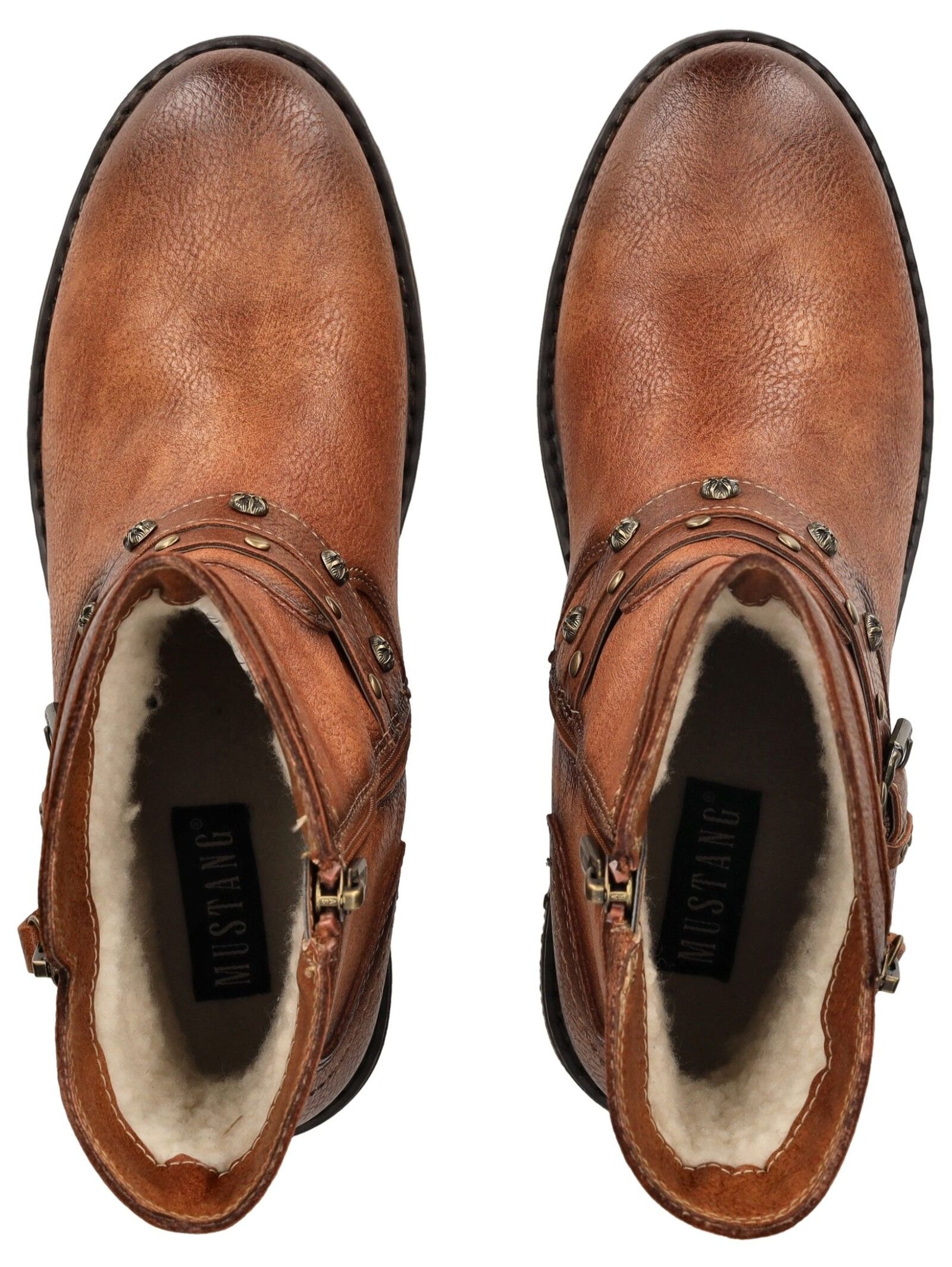 Mustang Shoes Bikerboots »Mustang Shoes Stiefelette Lederimitat«