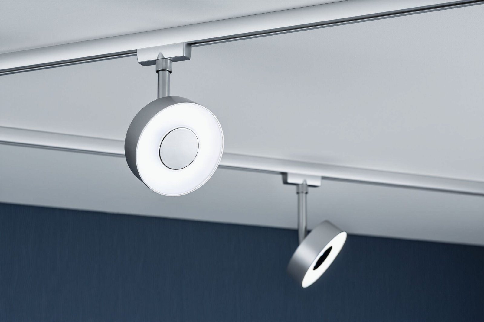 Paulmann Schienensystem-Leuchten »URail Schienenspot Circle Einzelspot 160lm 5W 4000K 230V Chrom matt«, (1 tlg.), dimmbar