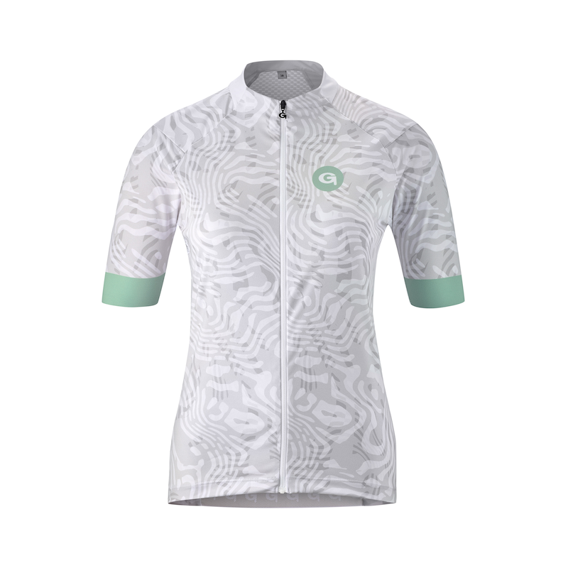 GONSO Radtrikot »SCALETTE« Hoch atmungsaktive Mesheinsätze, extra leicht weiß 46 46 Enganliegende Passform