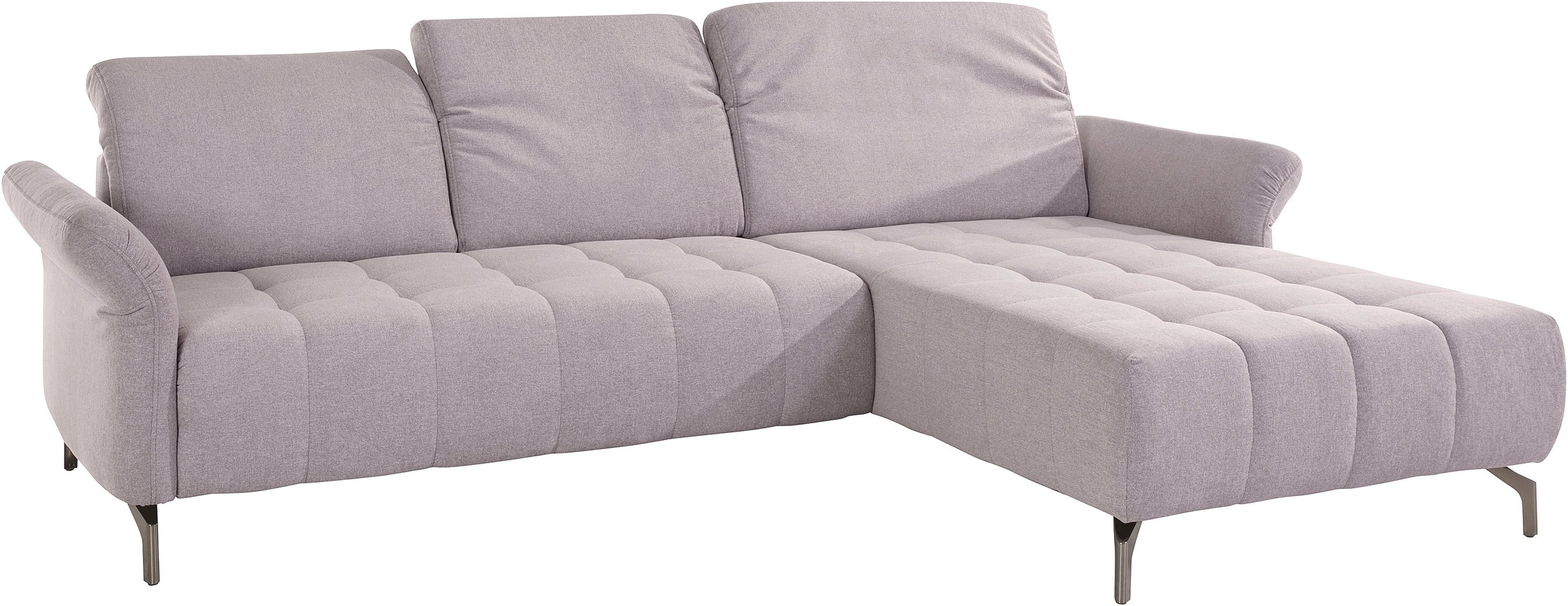 INOSIGN Ecksofa »Fresh L-Form«, Federkern, wahlweise Kopfteilverstellung und motorischer Vorziehsitz