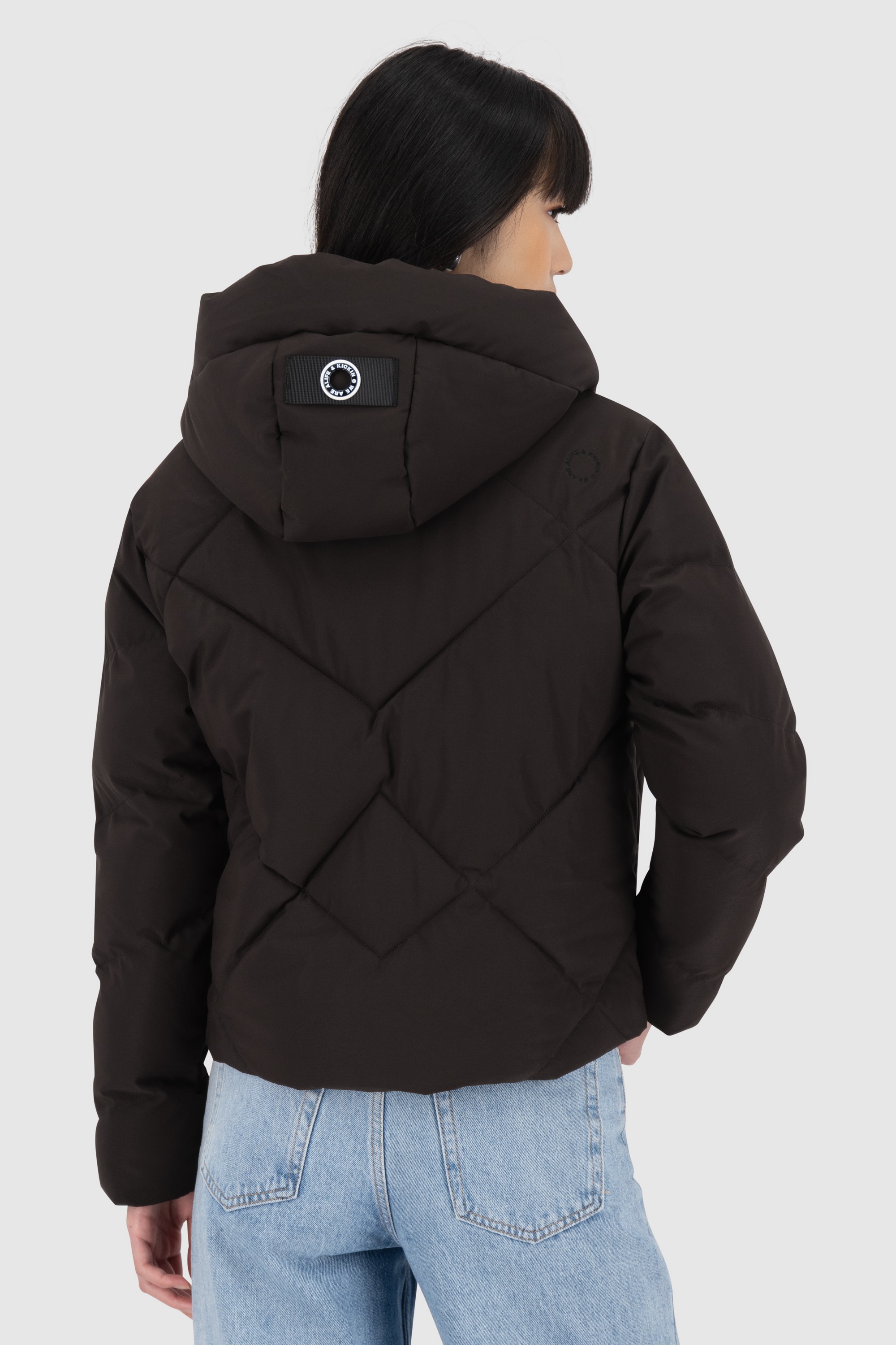 Alife & Kickin Steppjacke »Damen MurielAK A« mit Kapuze Kurze warme moderne Jacke mit großer gefütterter Kapuze