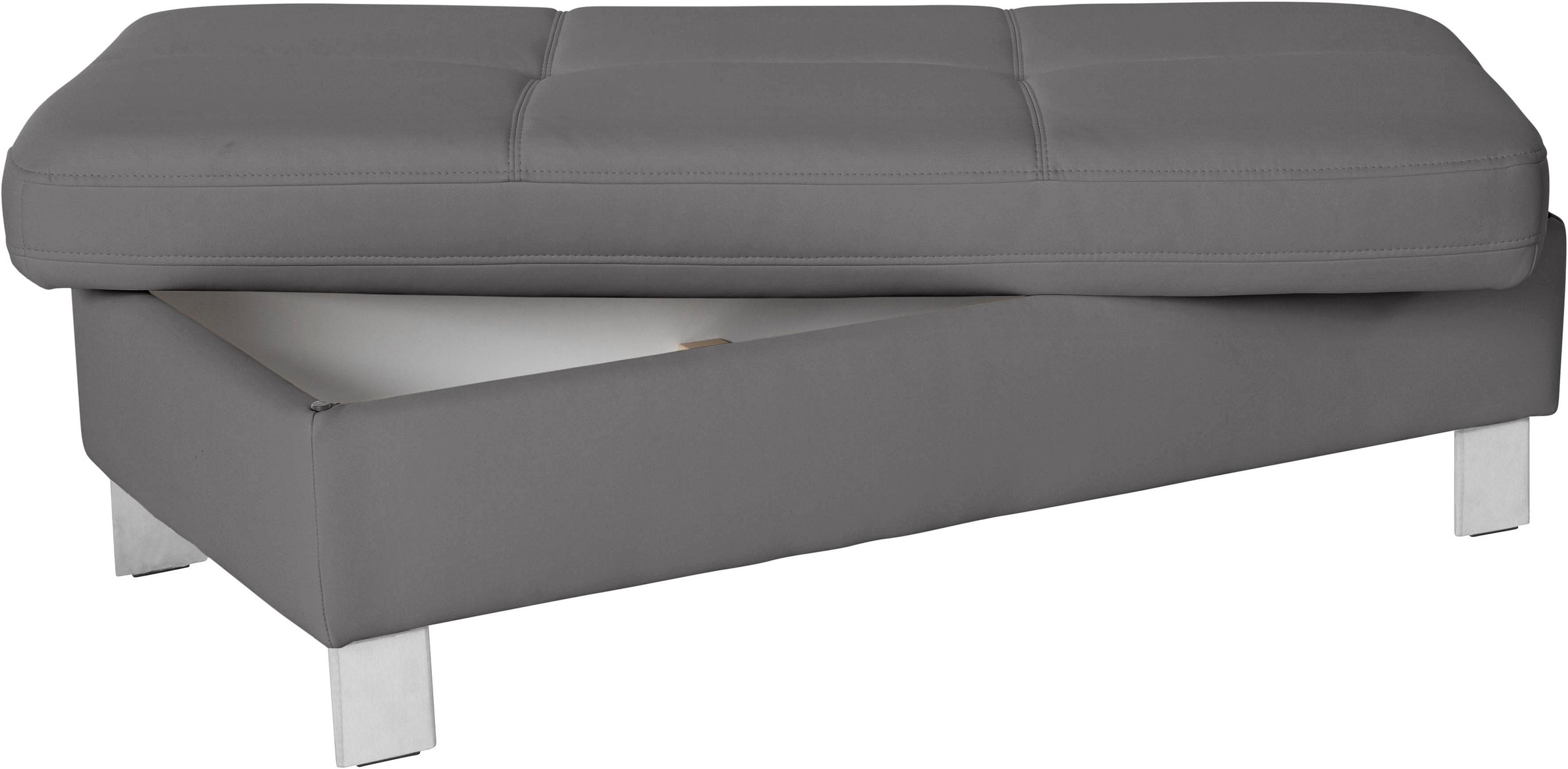 exxpo - sofa fashion Hocker »Fiji Bankhocker mit Staufach unter der Sitzfläche«, elegant modern mit toller Detailverarbeitung