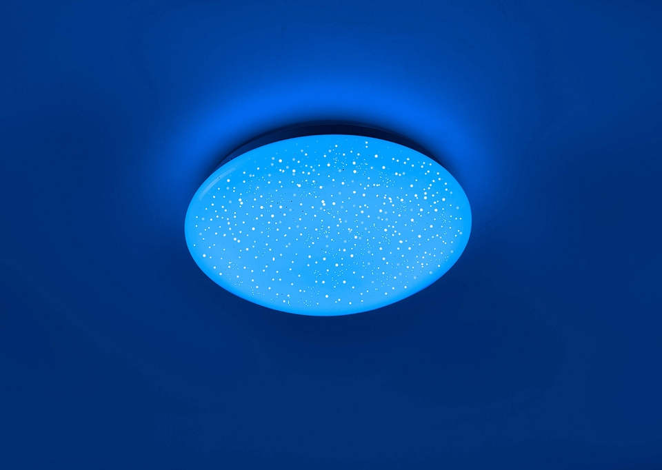 Leuchten Sternenhimmel-Optik, Deckenleuchte bestellen Direkt »SKYLER«, flammig-flammig, cm, Ø auf Rechnung RGB+W LED, 26 dimmbar, 1 Farbwechsel