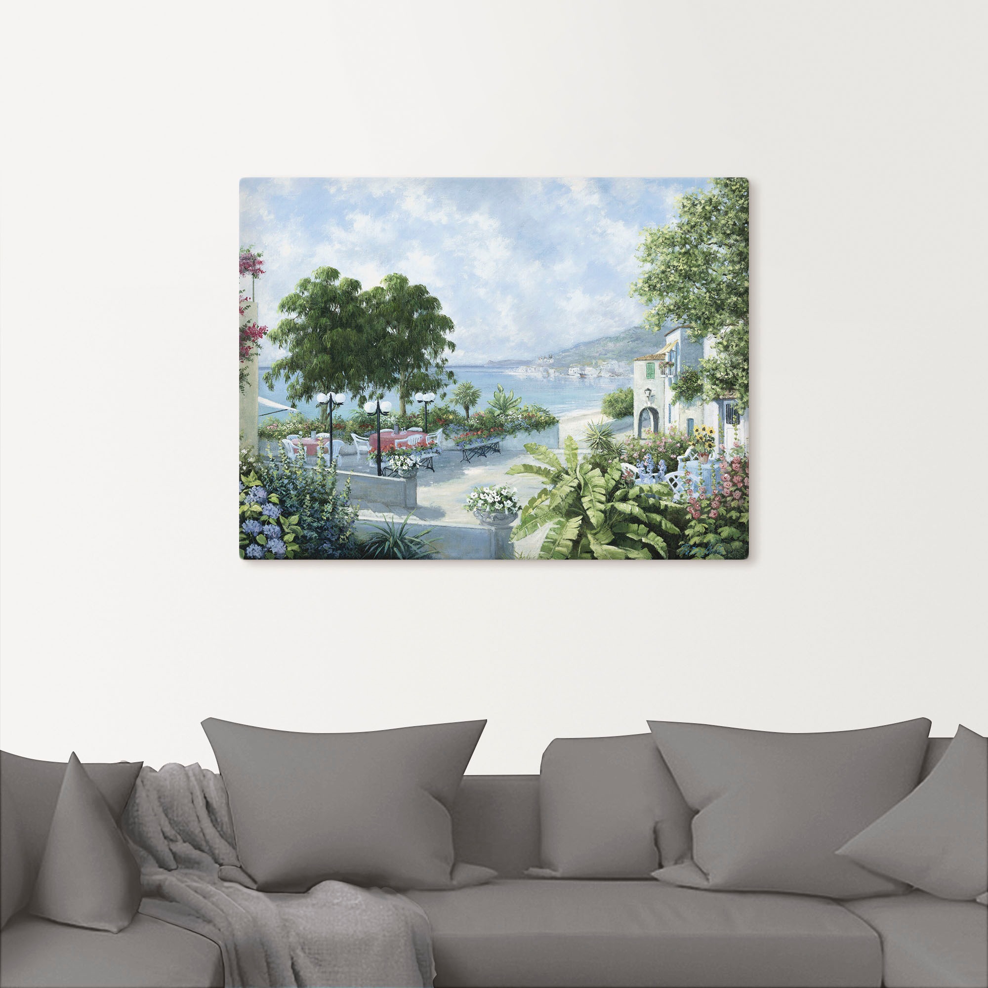 Artland Wandbild "Ozeansicht", Garten, (1 St.), als Leinwandbild, Poster in günstig online kaufen