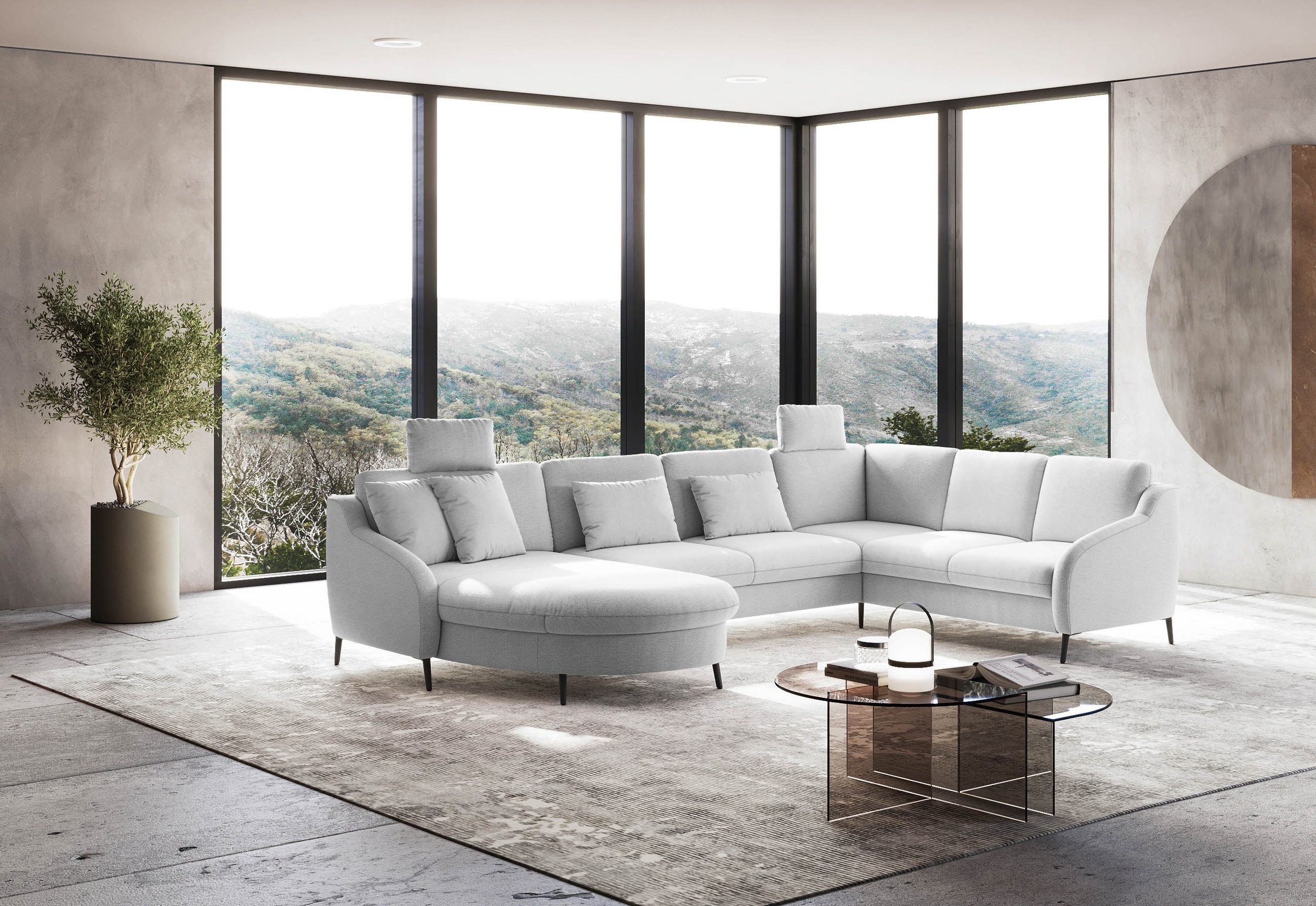 sit&more Wohnlandschaft »Soul U-Form«, wahlweise mit Bettfunktion und Schubkasten