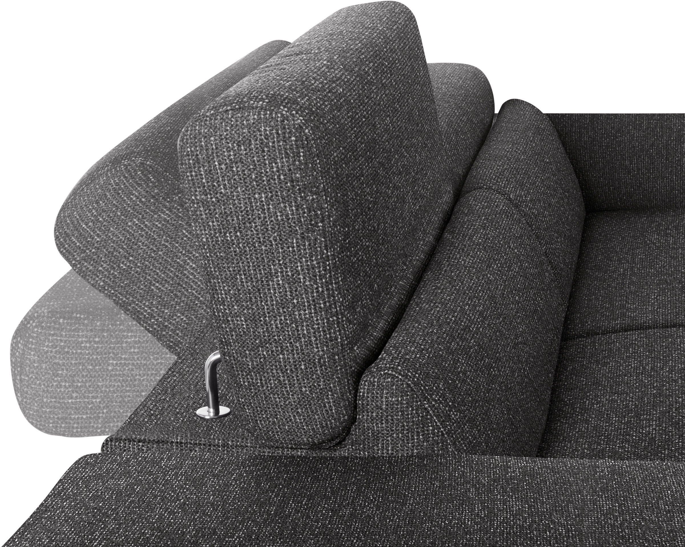 W.SCHILLIG 2-Sitzer »finn«, German Design Award 2016, Fußgestell Chrom glänzend, Breite 230 cm