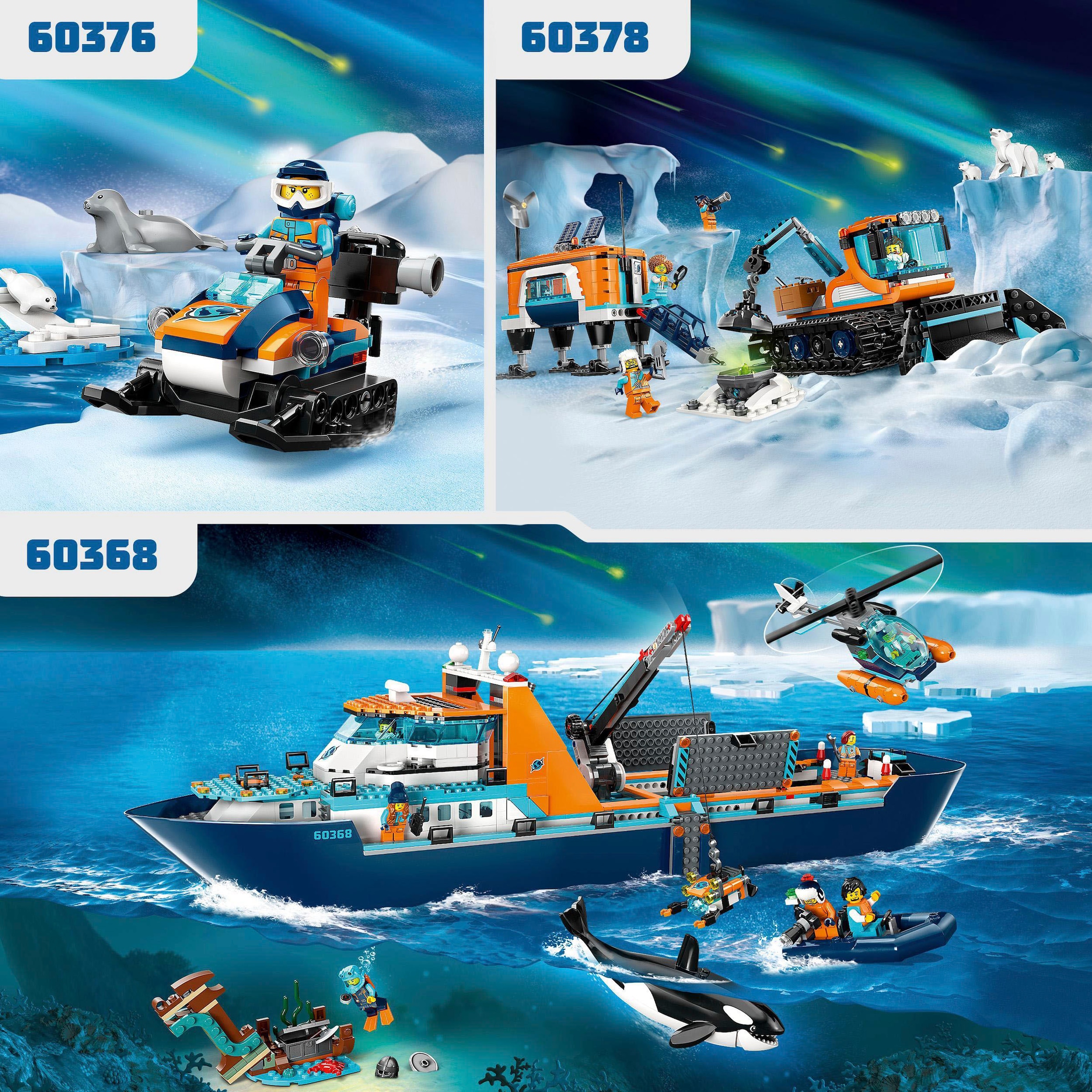 6. Bild von LEGO® Konstruktionsspielsteine »Arktis-Schneemobil (60376), LEGO® City«, (70 St.), Made in Europe