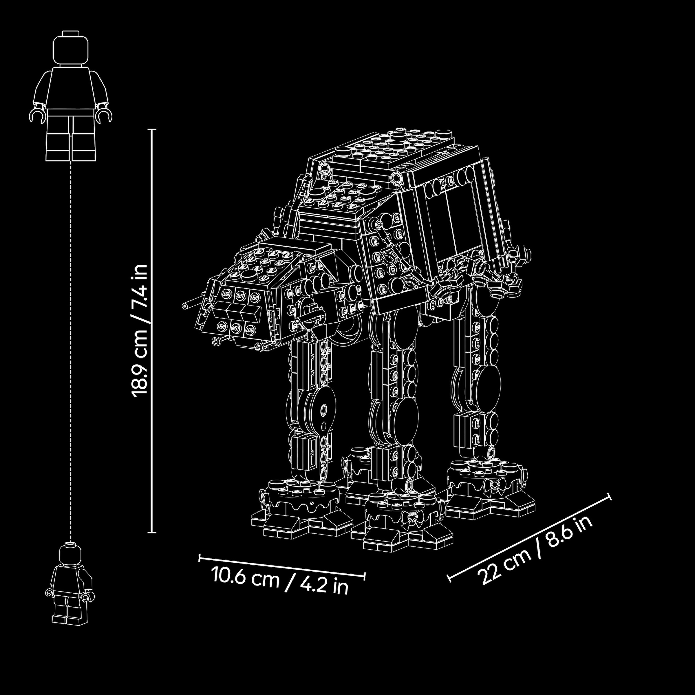LEGO® Konstruktionsspielsteine »Lebkuchen AT-AT™ (40806), LEGO Star Wars™« Made in Europe