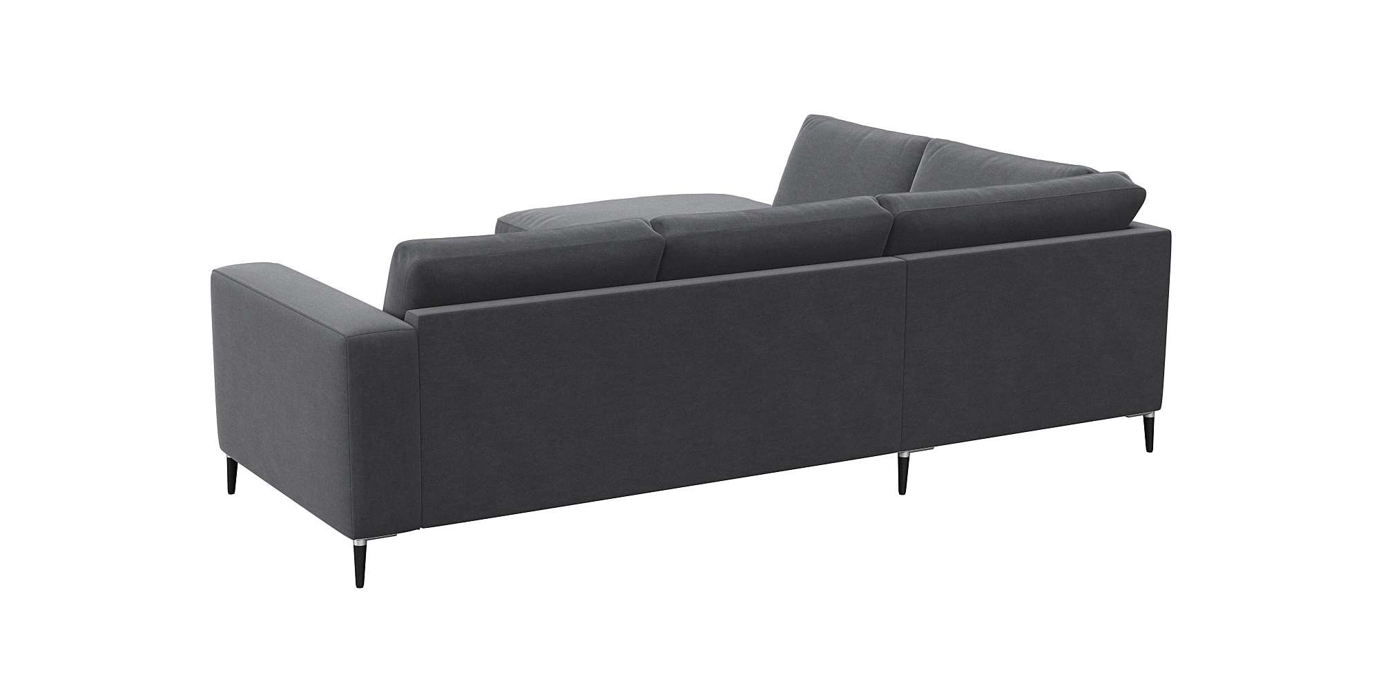 FLEXLUX Ecksofa »Fiore, bequem und komfortabel, zeitlos, OTTOs Choice, L-Form«, breite Armlehnen, Füße Alu/schwarz, B/T 241/225 cm, Kaltschaum im Sitz