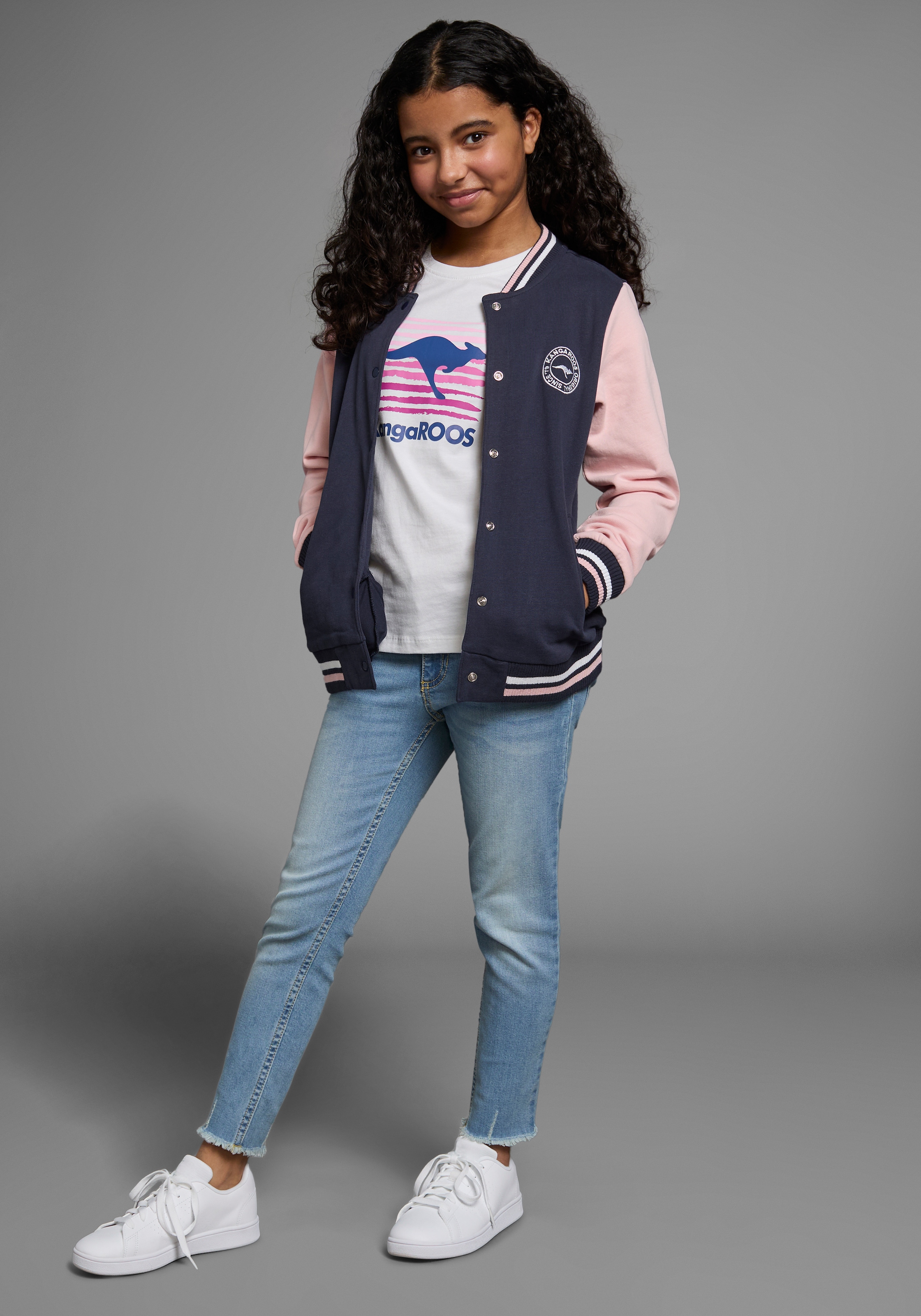 KangaROOS Sweatjacke »College-Jacke«, mit Kragen