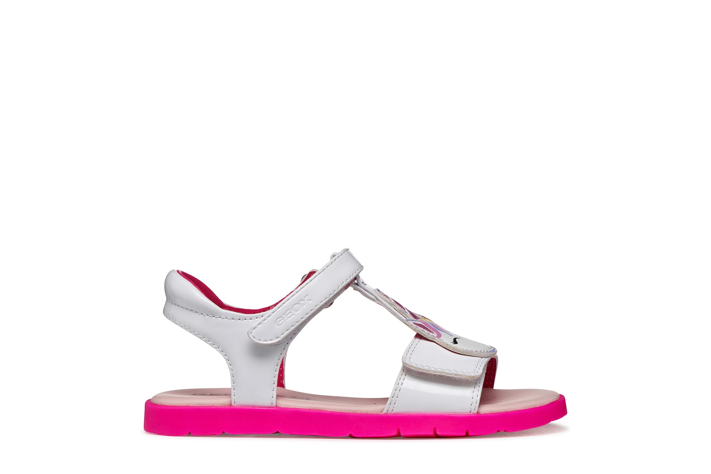 Geox Sandale »J SANDAL JOYFOOT GIR«  Sommerschuh, Klettschuh, Größenschablone zum Download