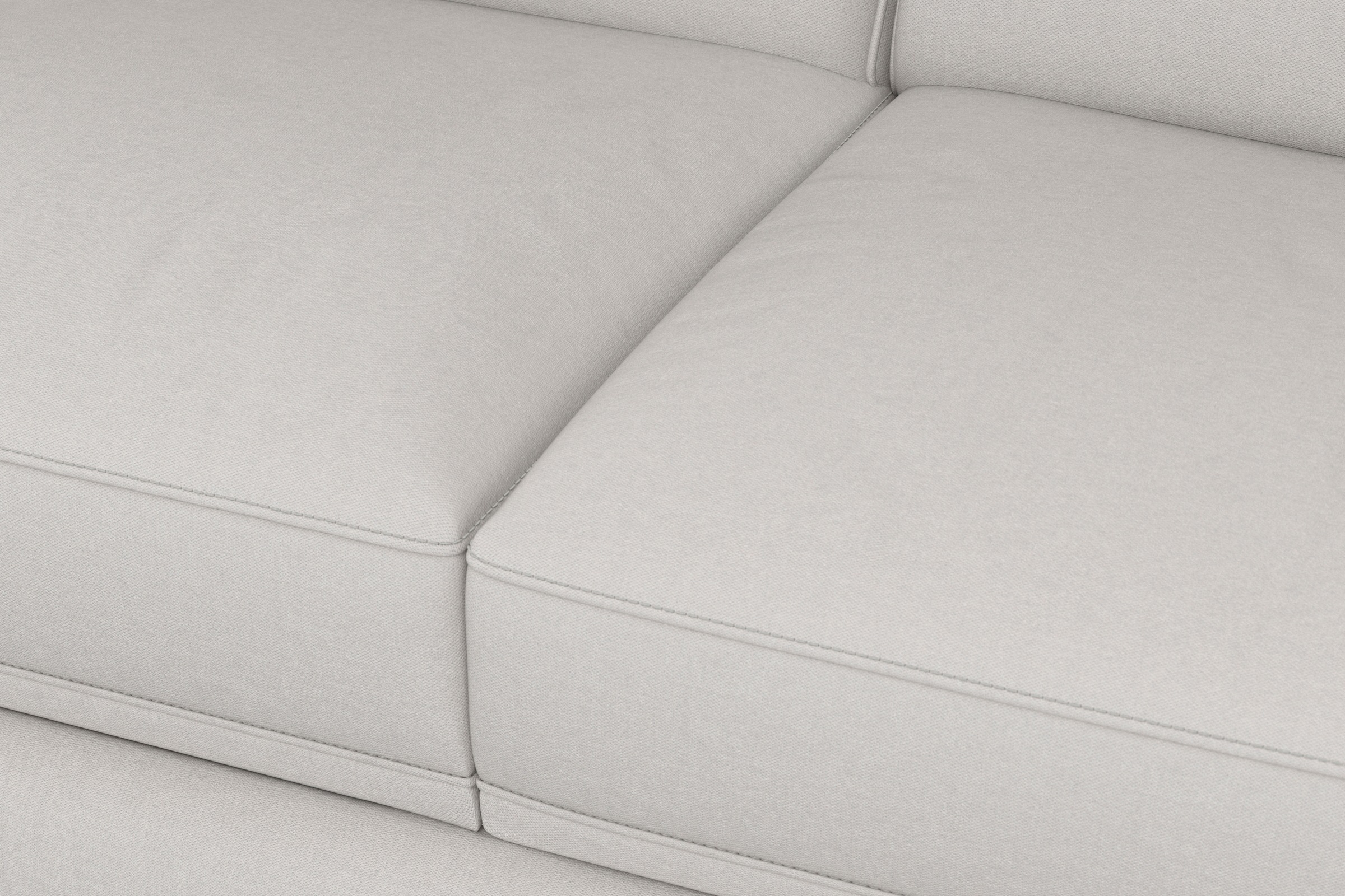 sit&more Ecksofa »Dundee L-Form«, mit Federkern und Edelstahlfüßen, wahlweise mit Kopfteilverstellung