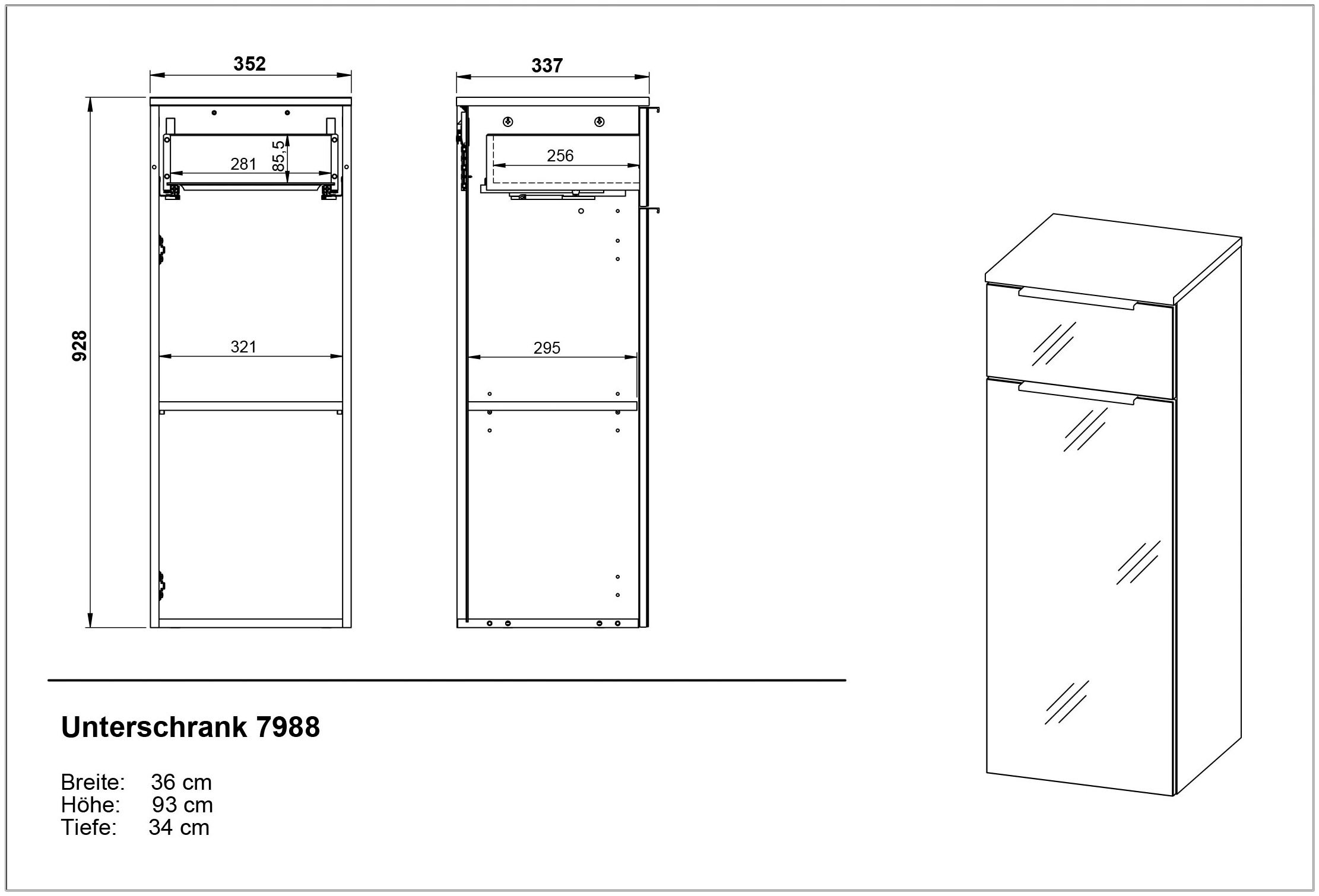 GERMANIA Badmöbel-Set »Oakland«, (4 St.), inkl. WT-Unterschrank, Spiegelschrank, Schrank und Mediumschrank
