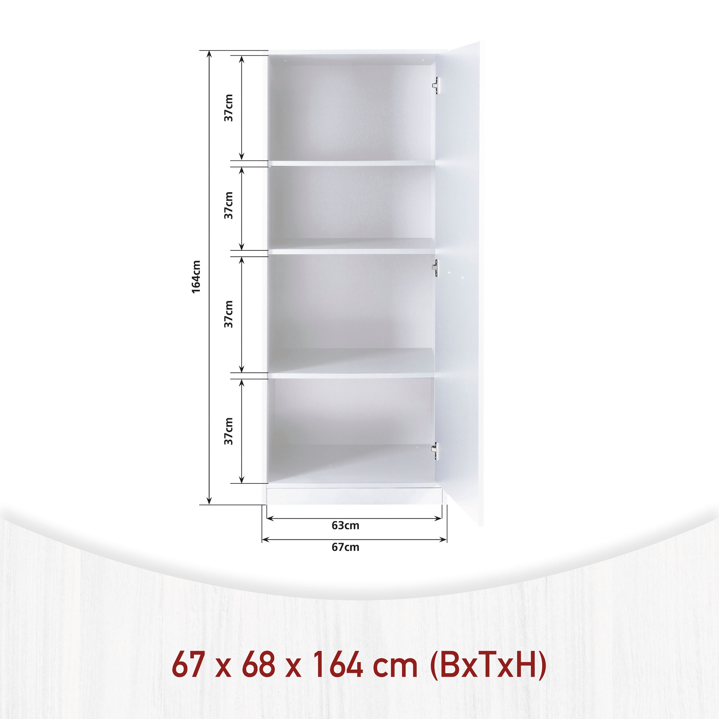 Inter Link Mehrzweckschrank-Set »Norela, Waschmaschinenumbauschrank, Geräteschrank mit Wäscheschrank« 8 Stk. tlg.