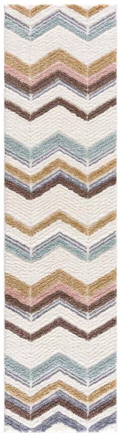 Carpet City Hochflor-Teppich »Focus 3009«, rechteckig, 20 mm Höhe, Läufer, Boho, Hochtief-Muster/ 3D-Effekt, für Wohnzimmer, Schlafzimmer