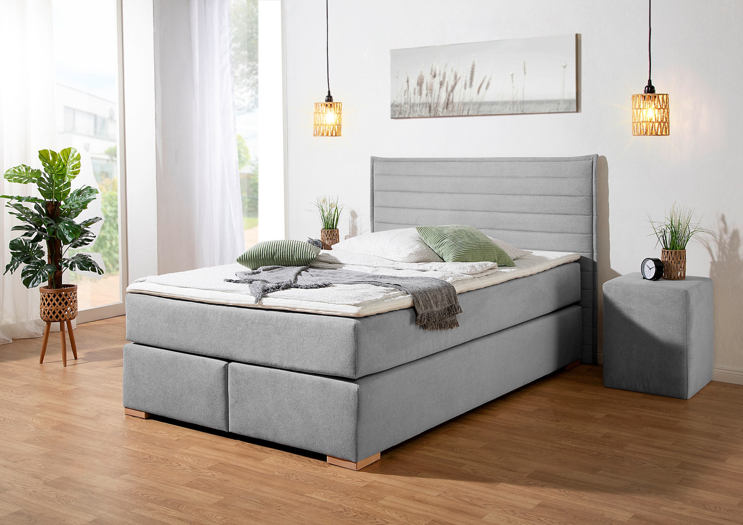 Home affaire Boxspringbett »"Östermoor"«, in H2, H3 oder H4 erhältlich günstig online kaufen