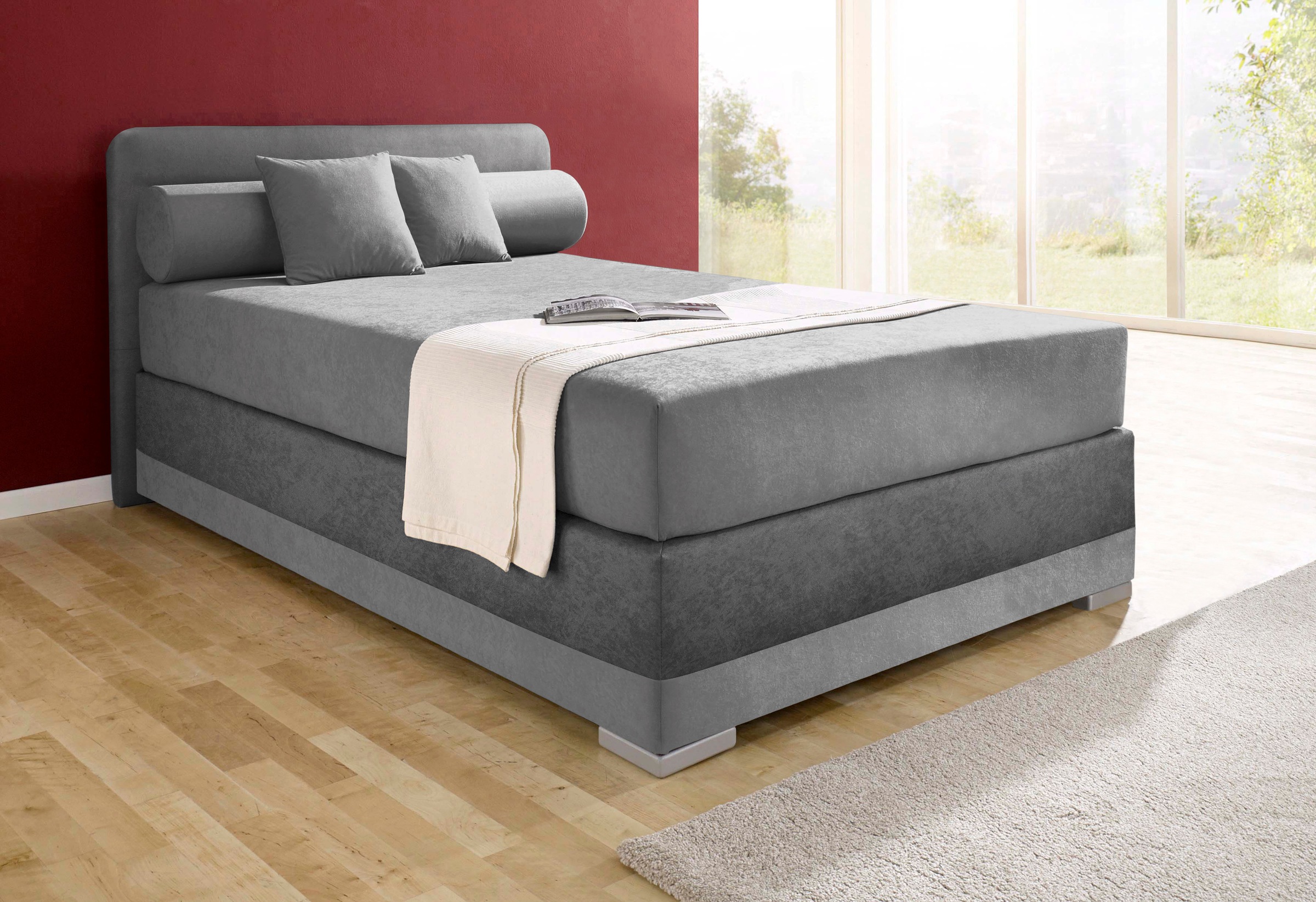 Maintal Boxspringbett "Lago" in 3 verschiedenen Matratzenarten, H2 oder H3 günstig online kaufen