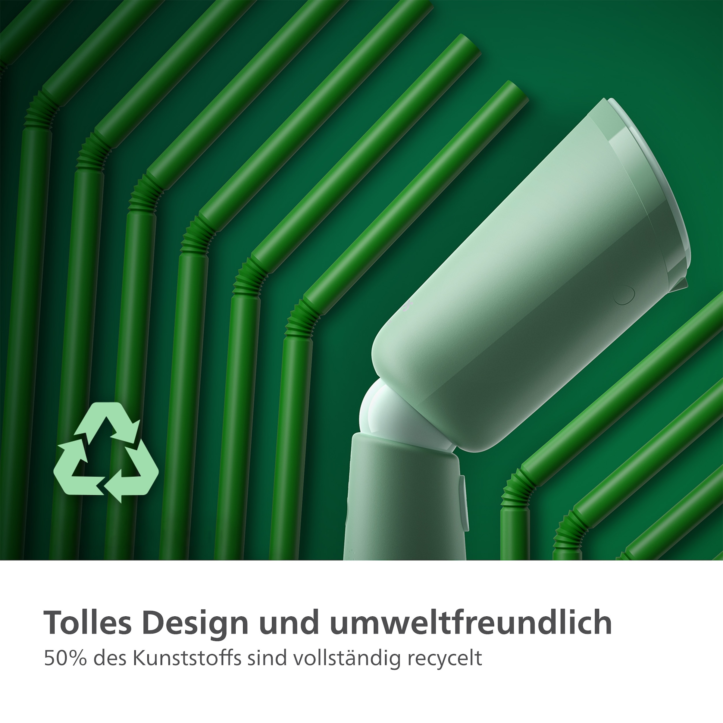 Philips Dampfbürste »STH5020 "Styler", 120 ml abnehmbarer Wassertank, Metallplatte«, 1400 W, Steamer im schlanken Design, 2-in-1 Handschuh und Tasche inkl.