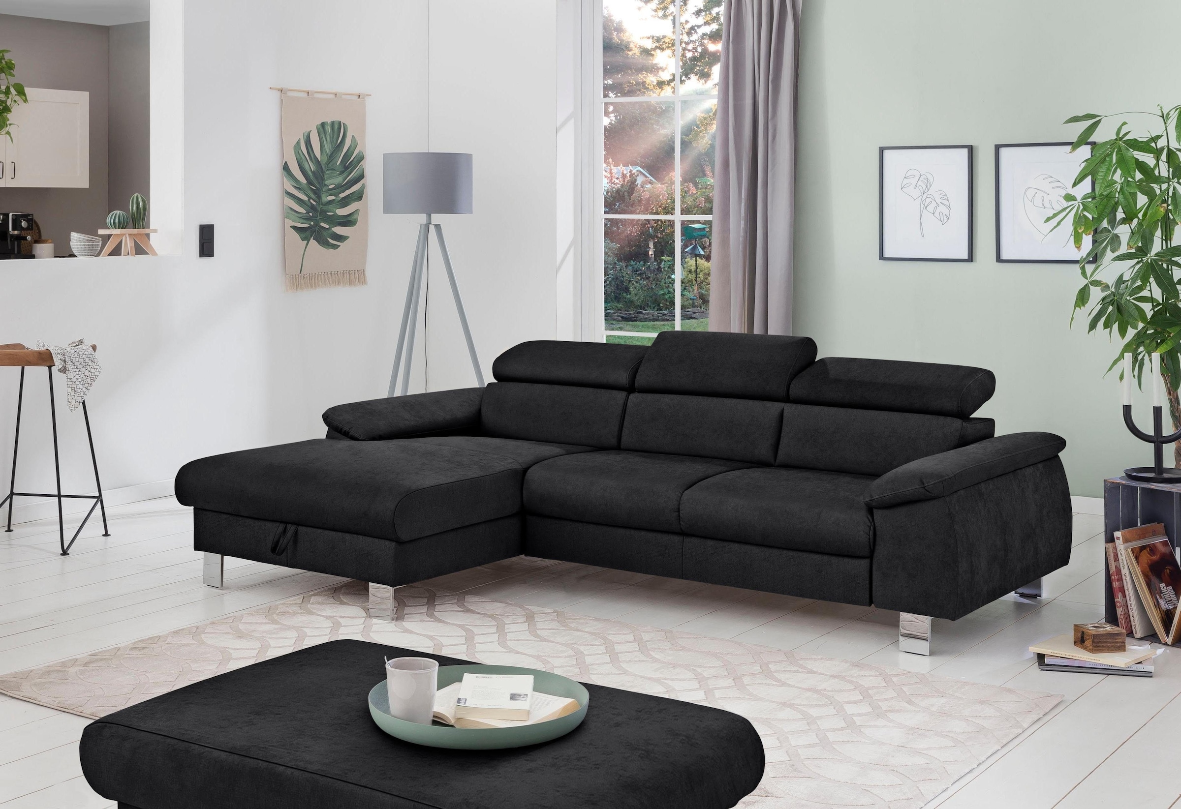 COTTA Polstergarnitur »Komaris L-Form«, (Set), Set bestehend aus: Ecksofa m günstig online kaufen