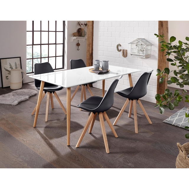 Homexperts Esszimmerstuhl »Kaja«, (Set), 2 St., Kunstleder, Sitzschale mit  Sitzkissen in Kunstleder online bestellen