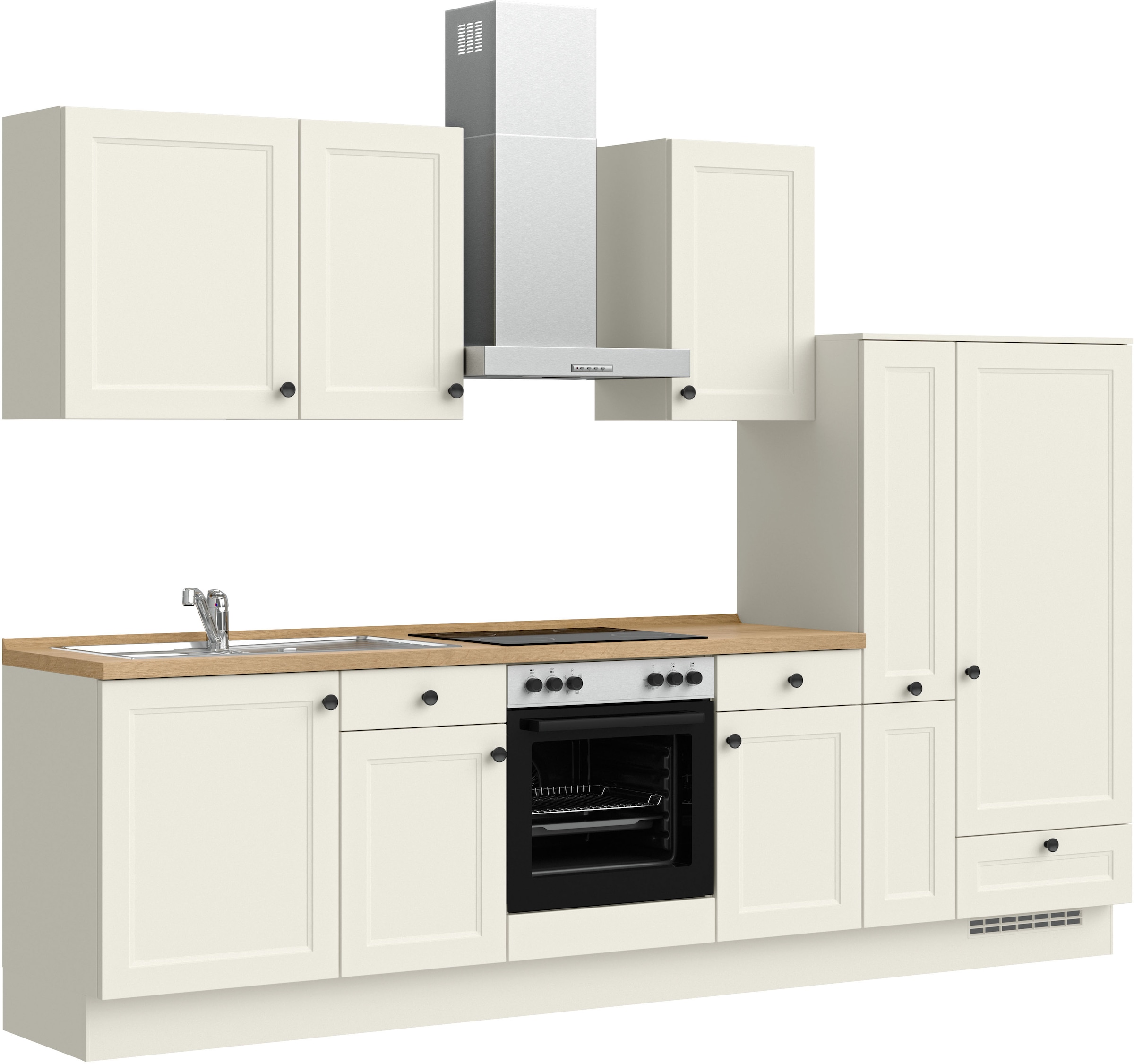 nobilia® Küchenzeile »"Cascada I"«, vormontiert, Ausrichtung wählbar, Breite 300 cm, wahlw. mit E-Geräten