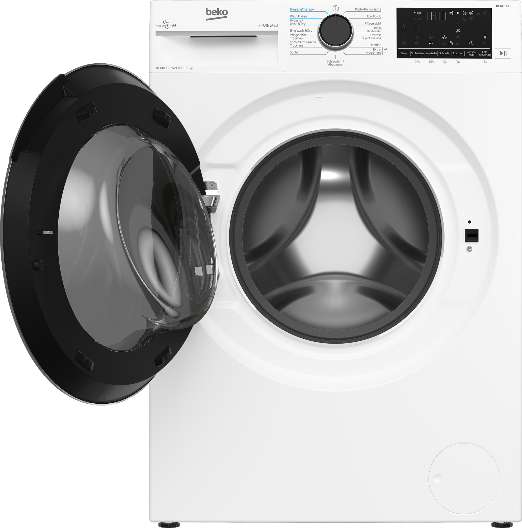 BEKO Waschtrockner »B3DFT510447W« 10 kg /6 kg 76 dB(A) Vollelektronik
