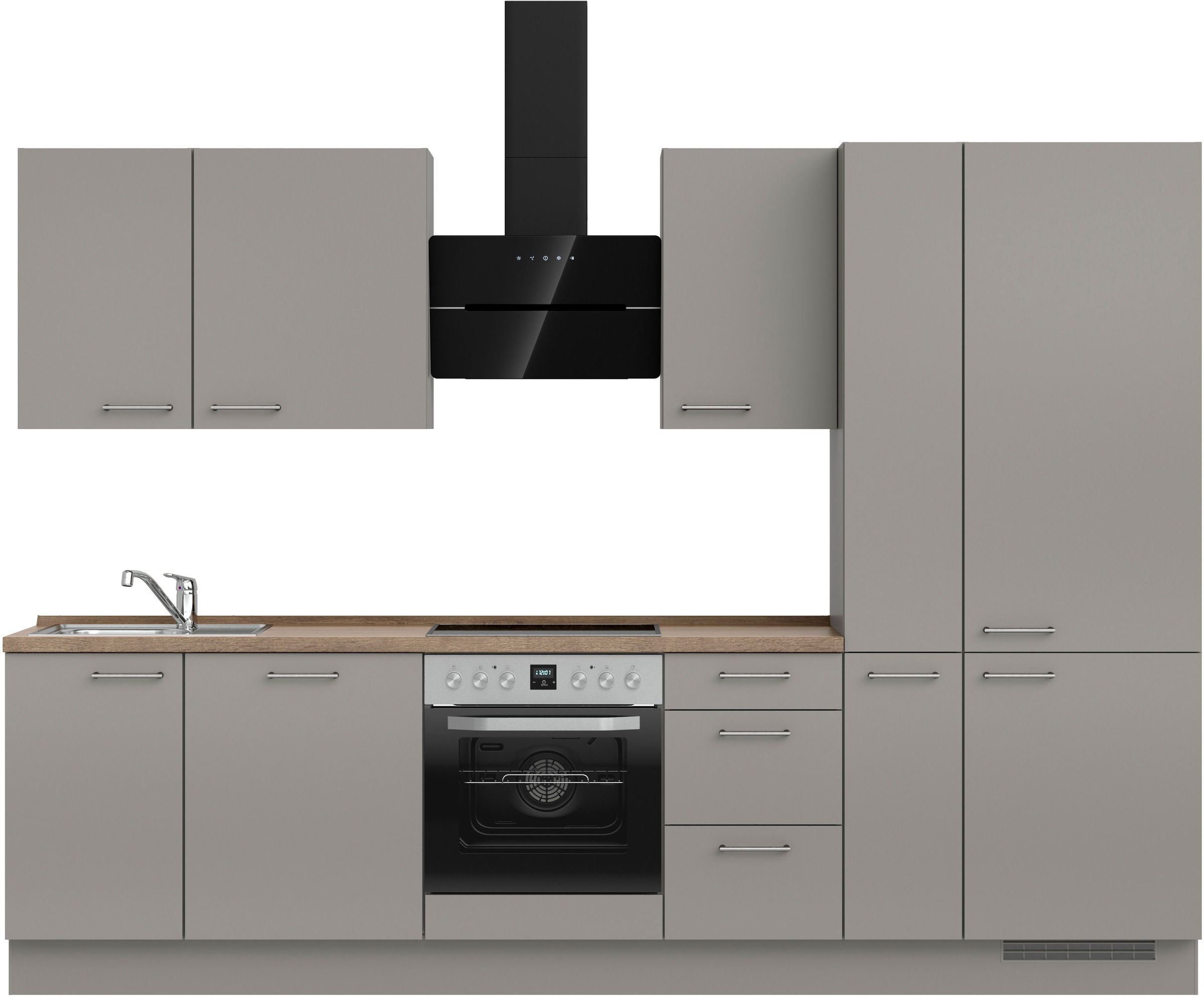 nobilia® Küchenzeile »"Laser II", Ausrichtung wählbar, Breite 300 cm« vormo günstig online kaufen