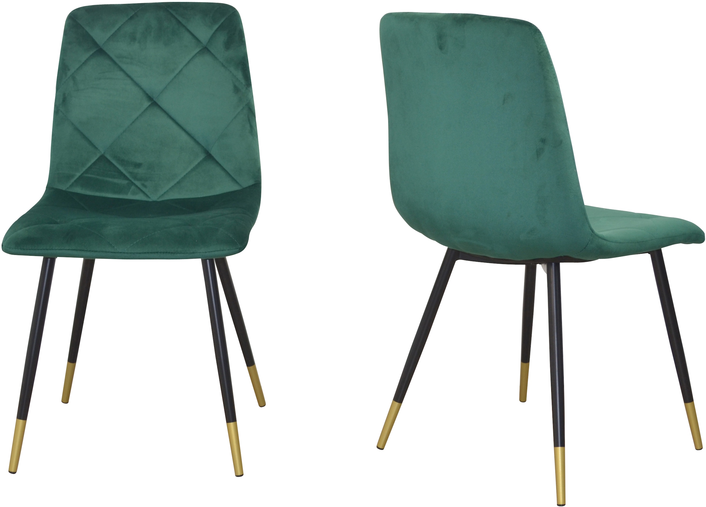 HOFMANN LIVING AND MORE Polsterstuhl, (Set), 2 St., Samtoptik-Polyester