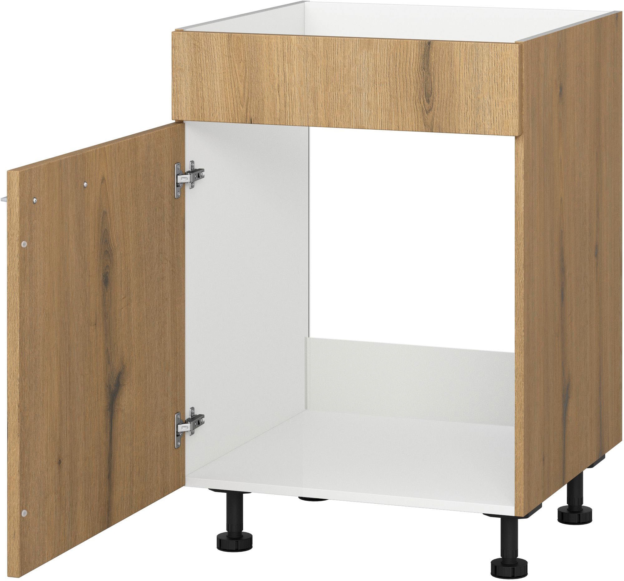 KOCHSTATION Spülenunterschrank "KS-Trea SP60" Breite 60 cm, Höhe 75 cm günstig online kaufen