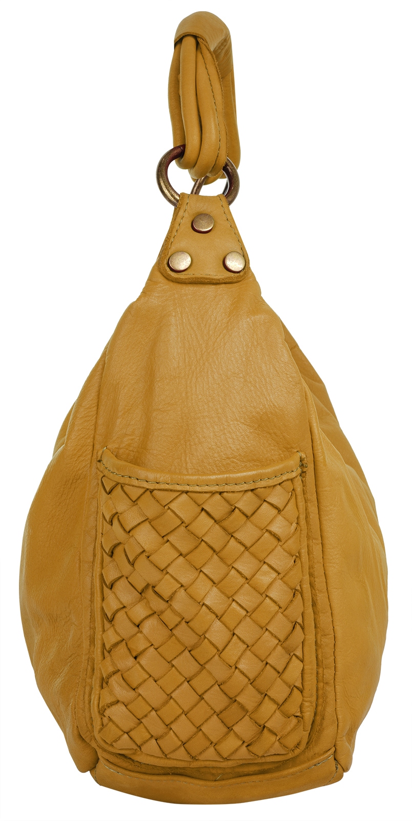 Samantha Look Henkeltasche echt Leder, Made in Italy