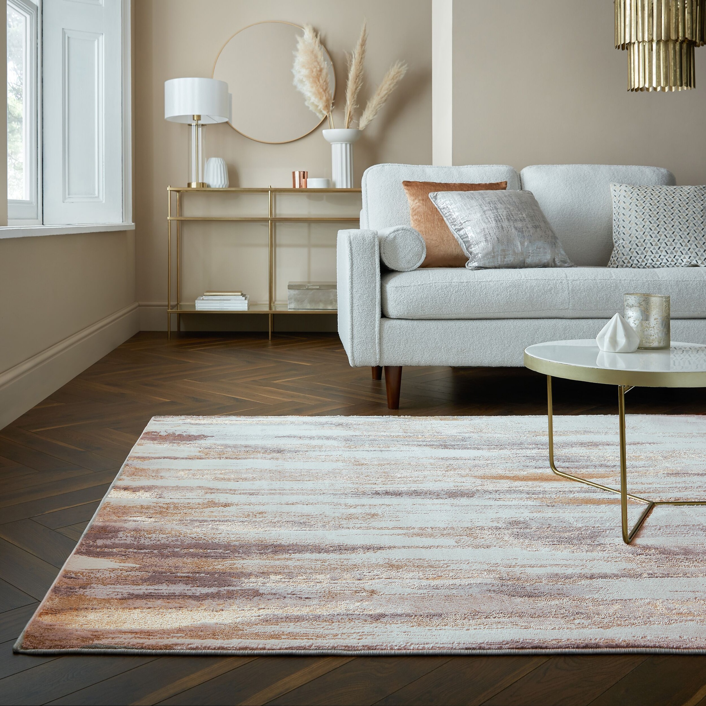 FLAIR RUGS Teppich »Eris Gleam«, rechteckig, 8 mm Höhe, Glanzeffekt Teppich