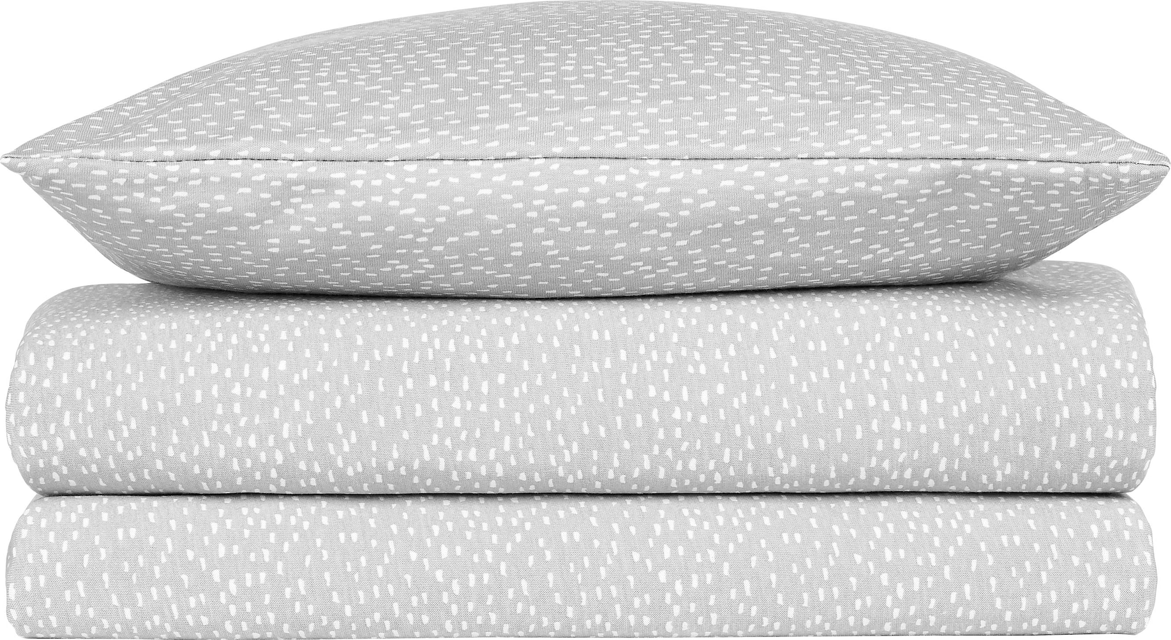 Julius Zöllner Kinderbettwäsche »Tiny Squares Grey«, mit Muster