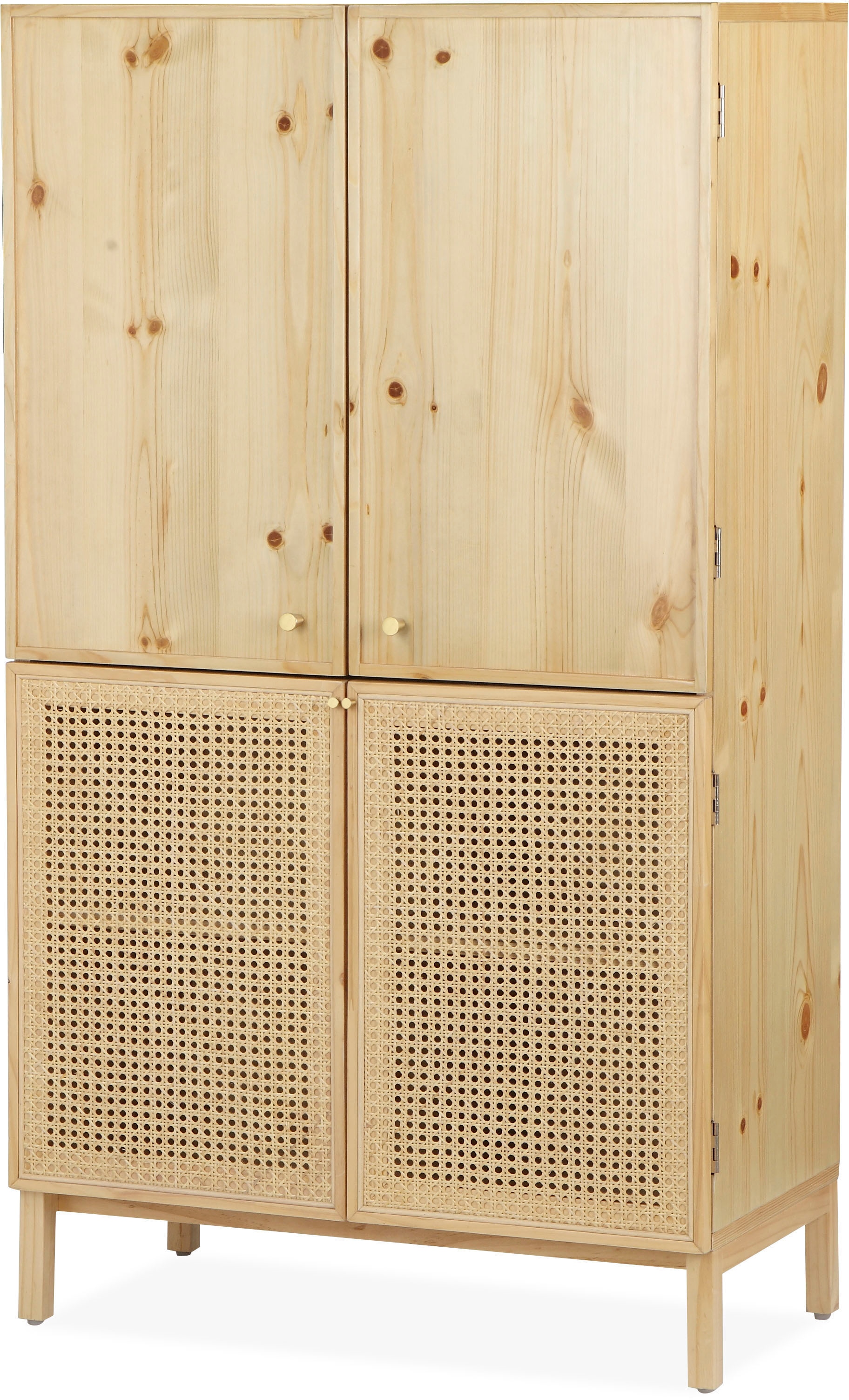 andas Highboard »Gatwick«, ausziehbare Schreibtischplatte, Massivholz, Design by Morten Georgsen