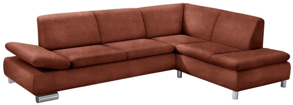 Max Winzer® Ecksofa »Toulouse modern und bequem, aktuelles Design, hoher Sitzkomfort«, mit klappbaren Armlehnen, Breite 271 cm