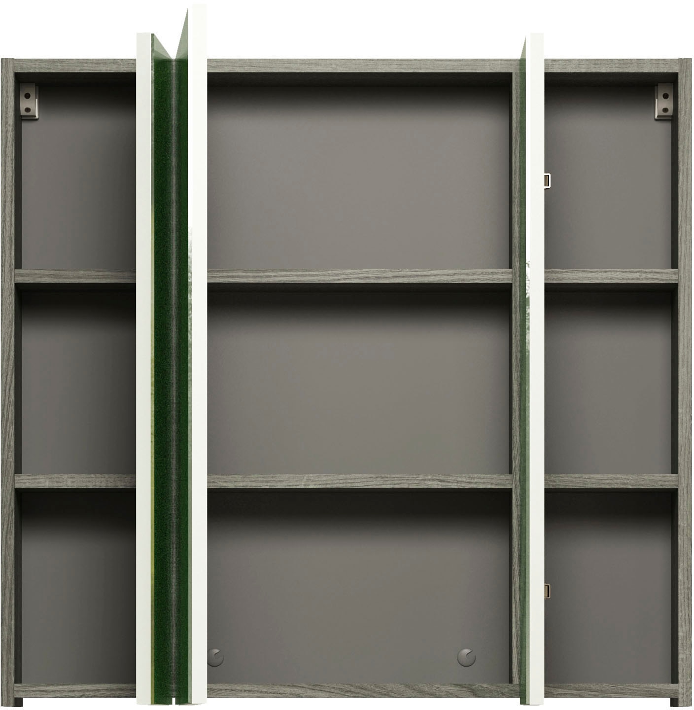 welltime Spiegelschrank »Ravenna«, Badezimmerschrank mit 3 Spiegelflächen - Maße (B/T/H) 80/16/75 cm