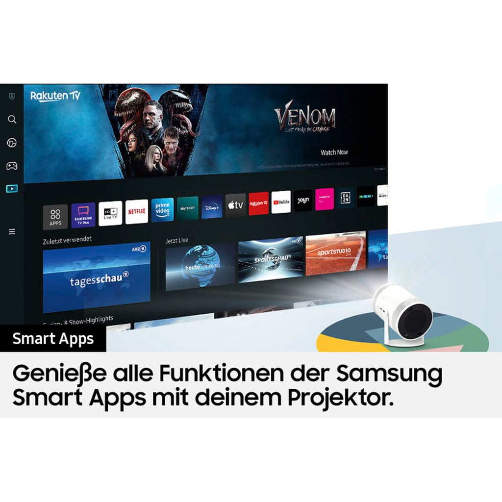 Samsung Mini-Beamer »The Freestyle (2022)«, Full HD
