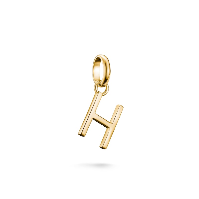 THOMAS SABO Charm Buchstabe »Charm Alphabet/Buchstabe - Connect« gelbgoldfarben Charm Alphabet A-Z – Connect